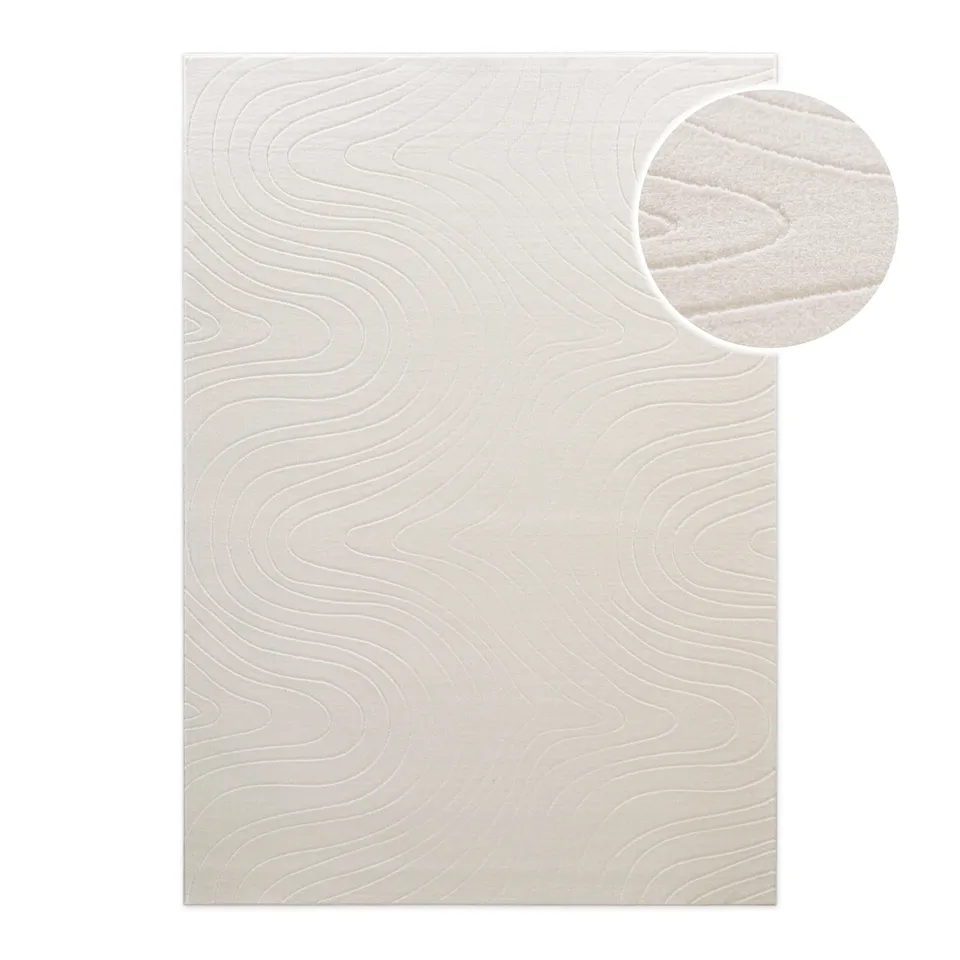 weconhome-kurzflorteppich-nuuk-flow-in-creme-wei-getufteter-naturfaser-teppich-m image 1