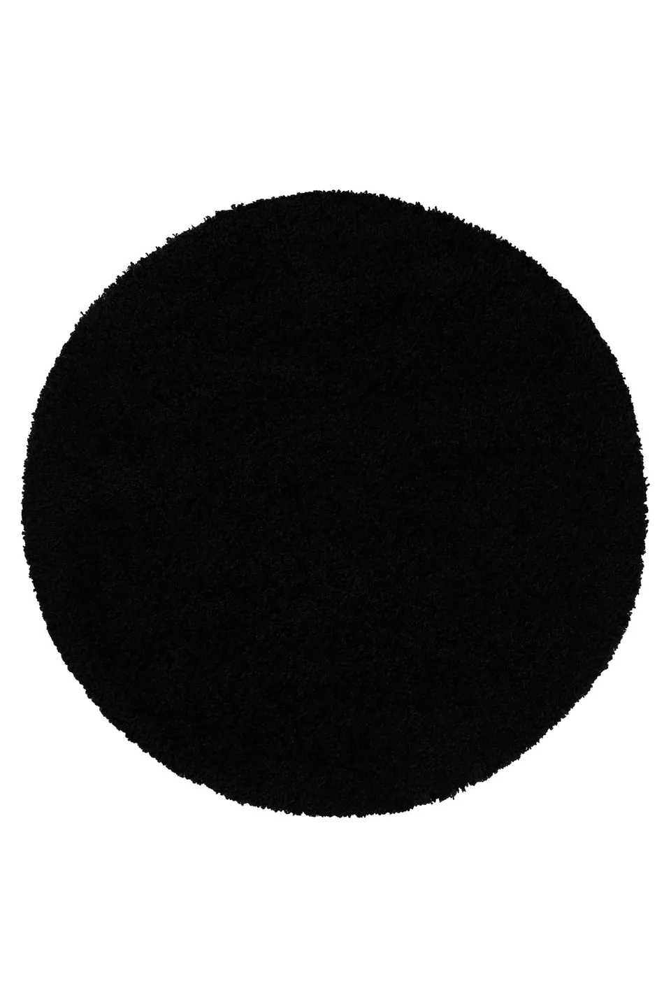 weconhome-shaggy-plus-hochflor-teppich-rund-schwarz-120-cm image 1