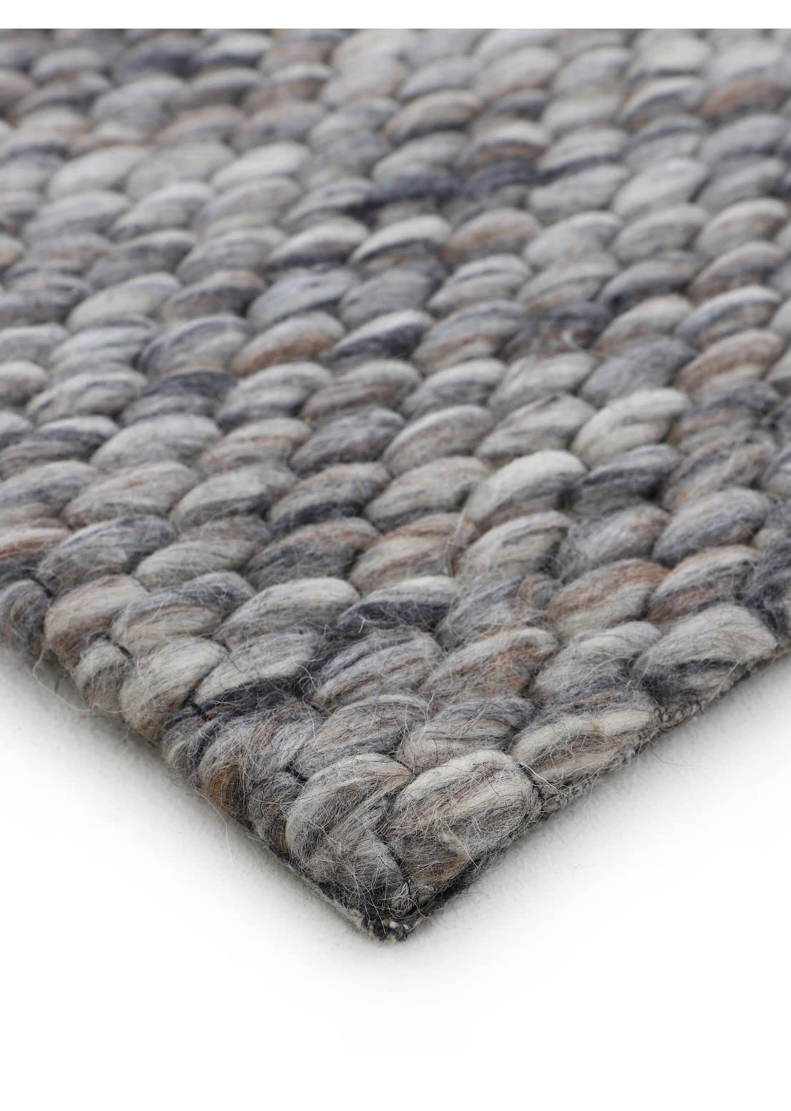 carpetfine-wollteppich-sina-natur-rund-grau-meliert-80-cm-wolle image 4