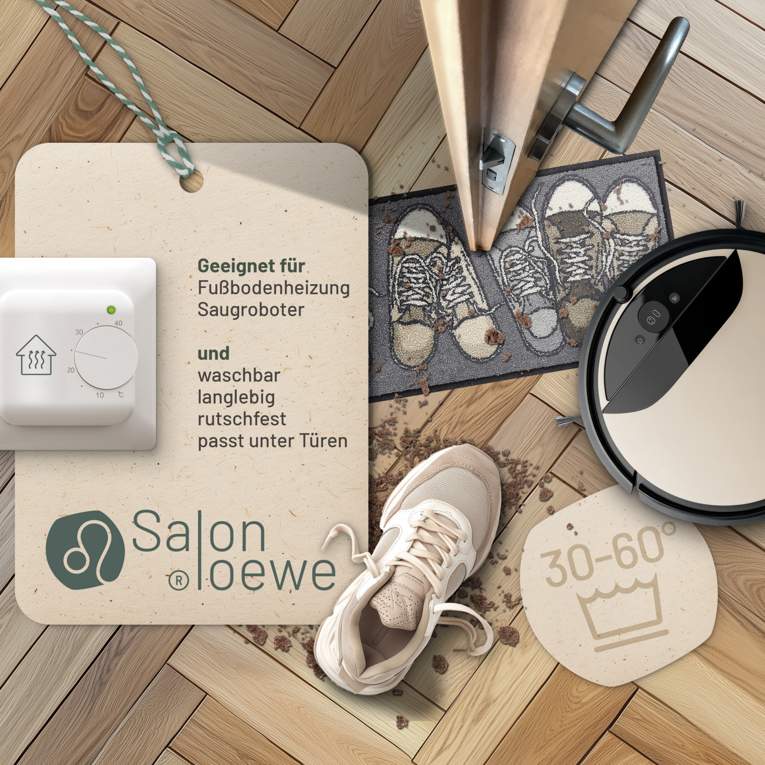 salonloewe-sneakers-minimatte-30-x-75-cm-stilvolle-fu-matte-mit-turnschuh-motiv- image 3