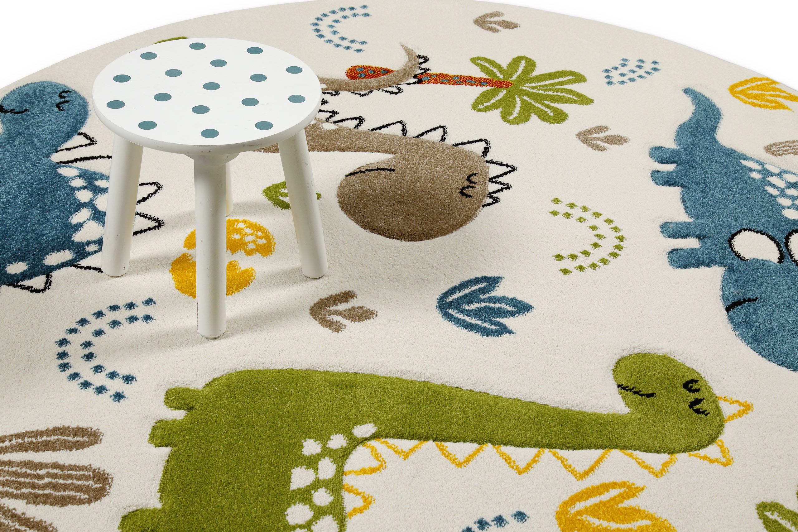 smart-kids-by-weconhome-dino-friends-kinderteppich-rund-creme-wei-konturenschnit image 7