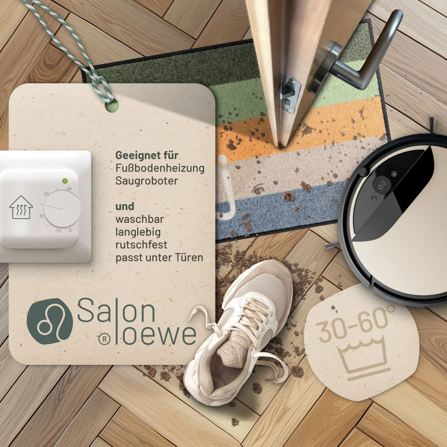 salonloewe-hej-stripes-green-eingangsmatte-50-x-75-cm-gr-n-gestreifte-schmutzfan image 2