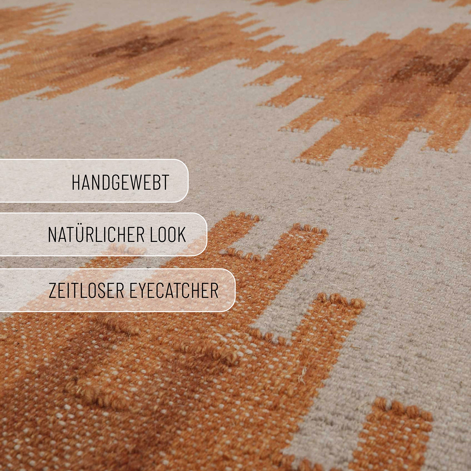 green-looop-kelim-teppich-belle-beige-terracotta-aus-wolle image 4