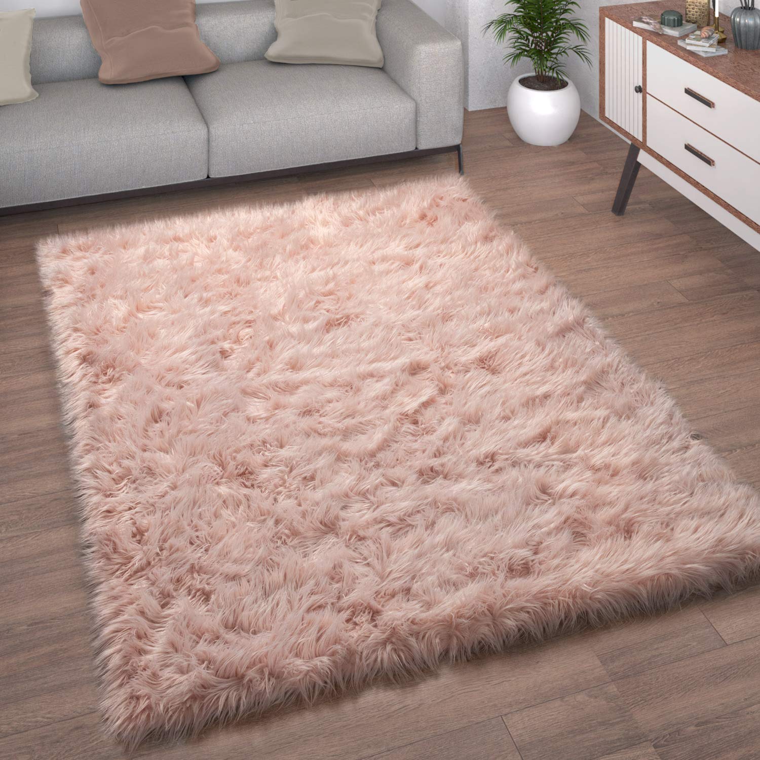 paco-home-kunstfell-fellteppich-schwarz-45-cm-rund image 5