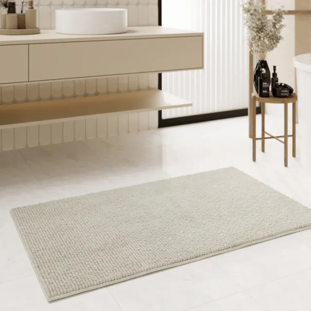 weconhome-basics-badteppich-balu-elfenbein-chenille-flor-polyester image 1