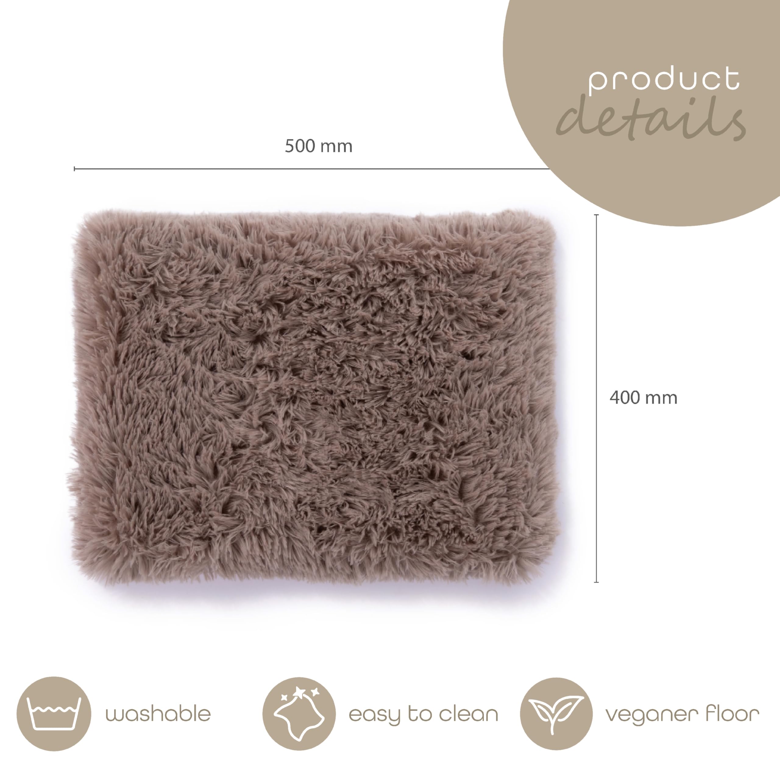 paco-home-hundebett-katzenbett-flauschig-donut-beige-40x50-cm-waschbares-hundeki image 3