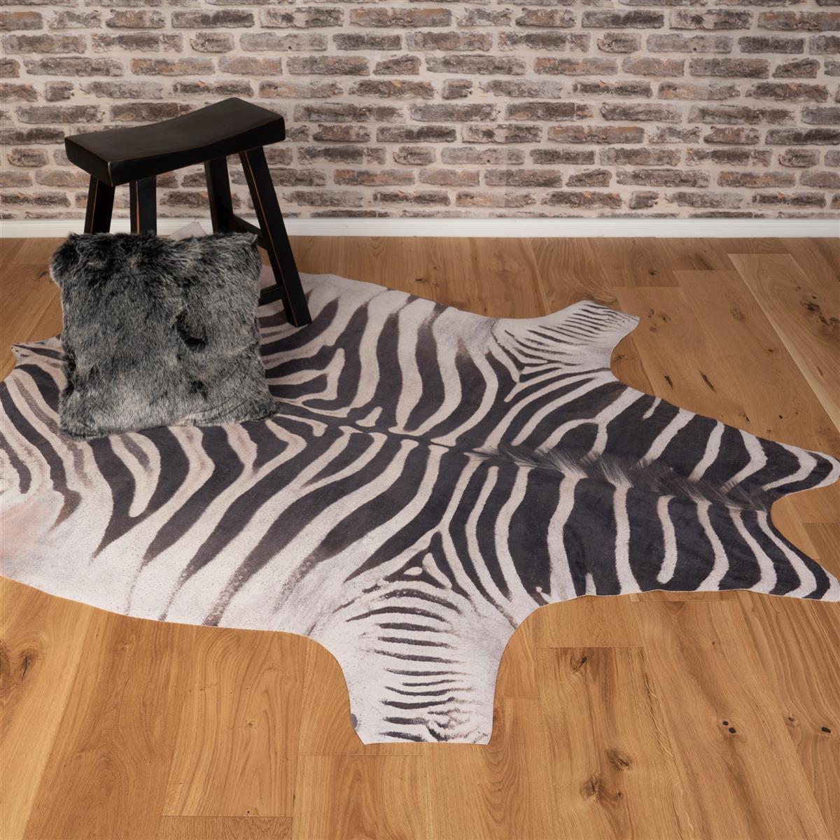 kayoom-sanarai-202-kunstfell-teppich-schwarz-wei-155-x-190-cm image 2
