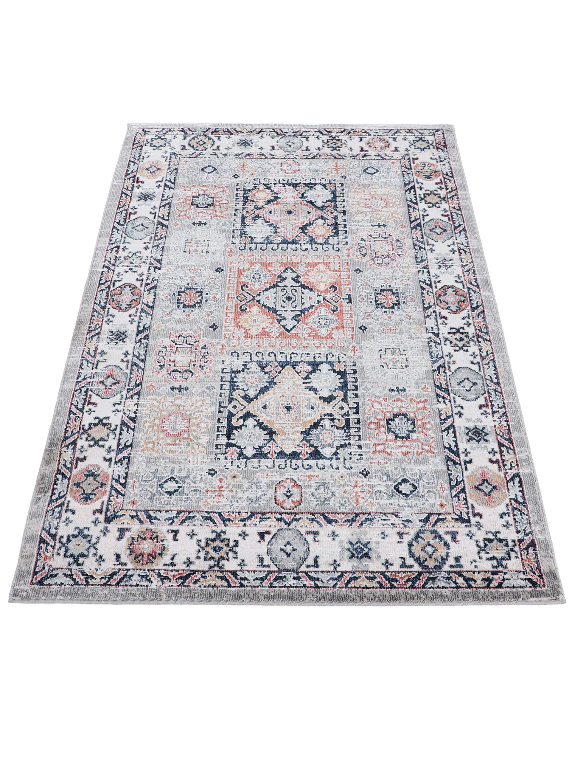 carpetine-kazach-teppich-hellgrau-80x150-cm-moderner-vintage-look-100-polypropyl image 3