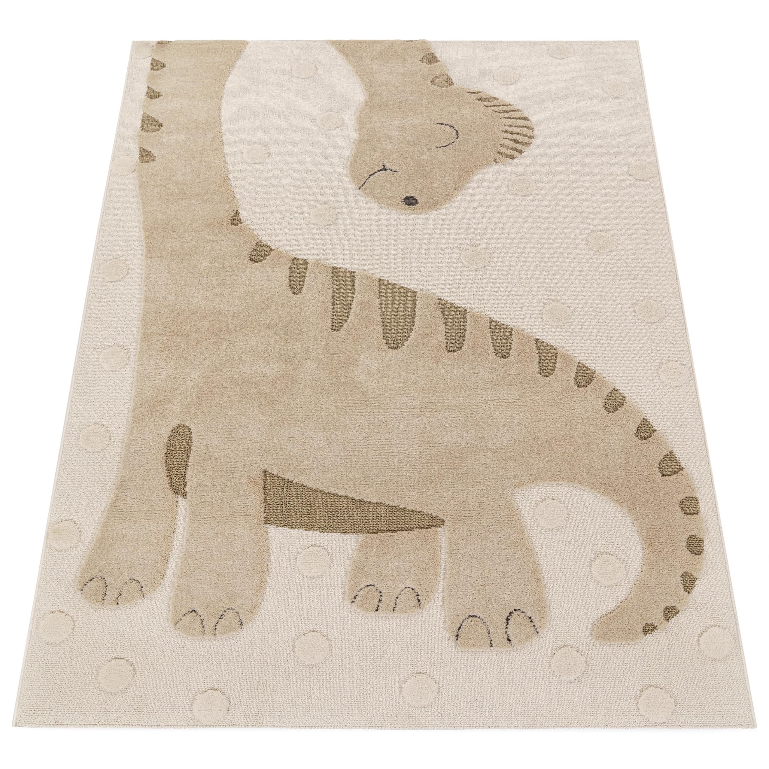 paco-home-dino-kinderteppich-80x150-cm-spielteppich-3d-effekt-beige-creme image 5