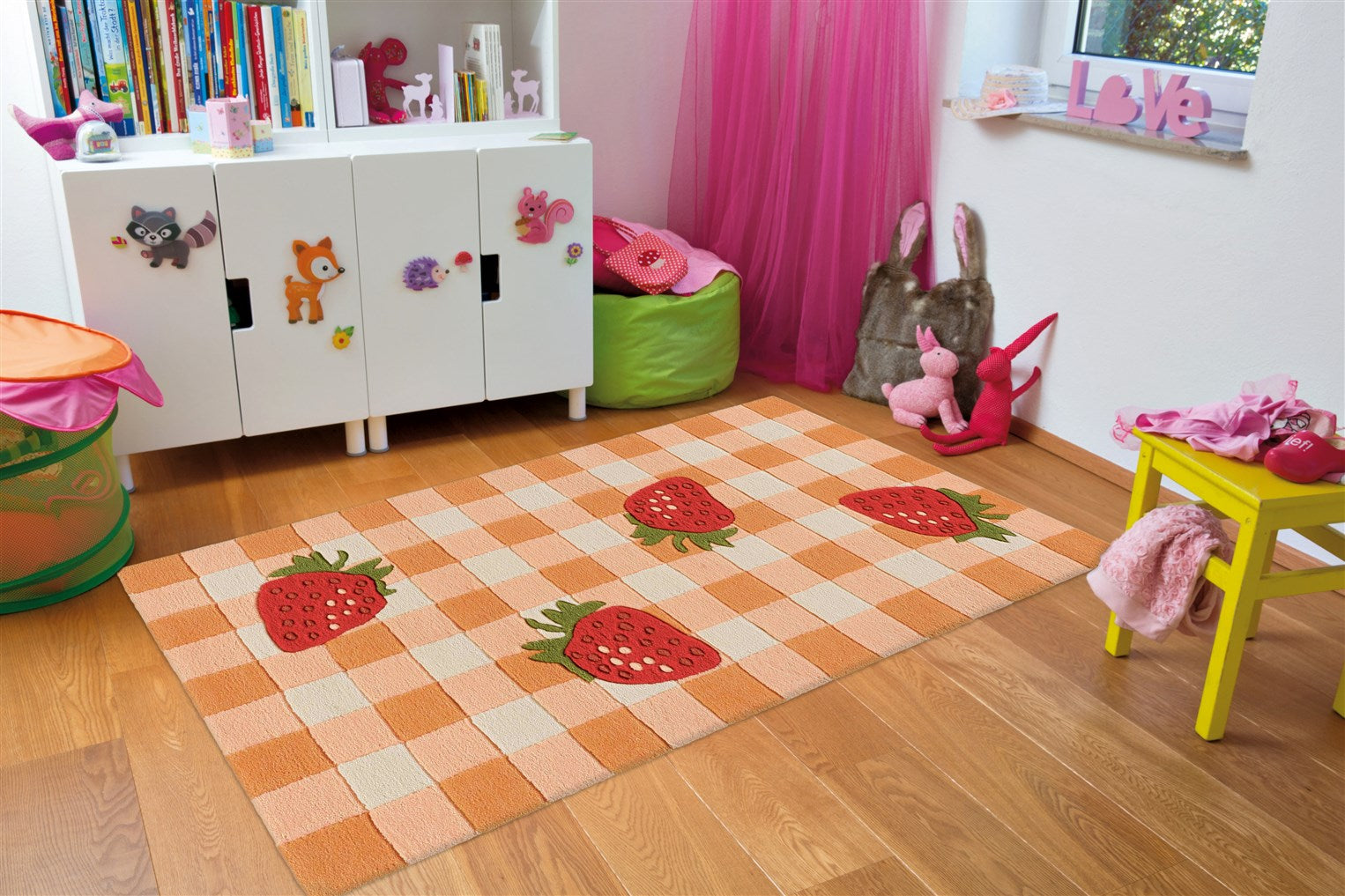 kayoom-joy-996-bunter-motivteppich-acryl-pflegeleicht-f-r-wohnzimmer-kinderzimme image 2