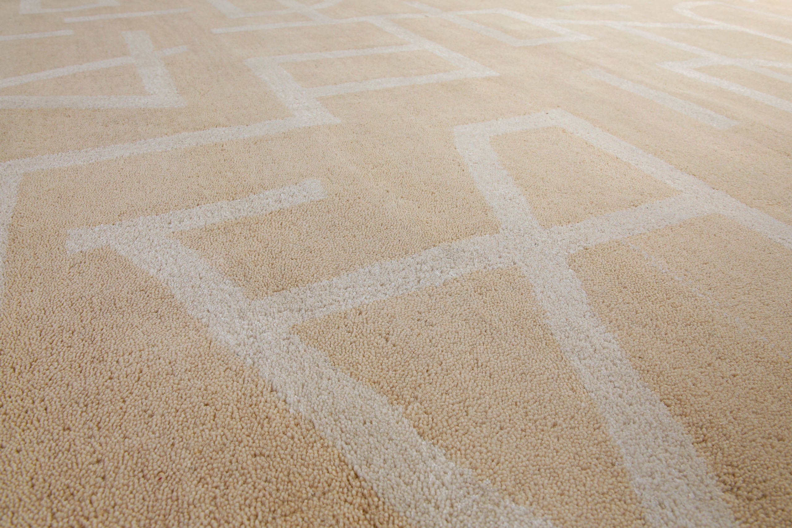 weconhome-beatrice-kurzflor-teppich-schurwolle-sand-beige image 6