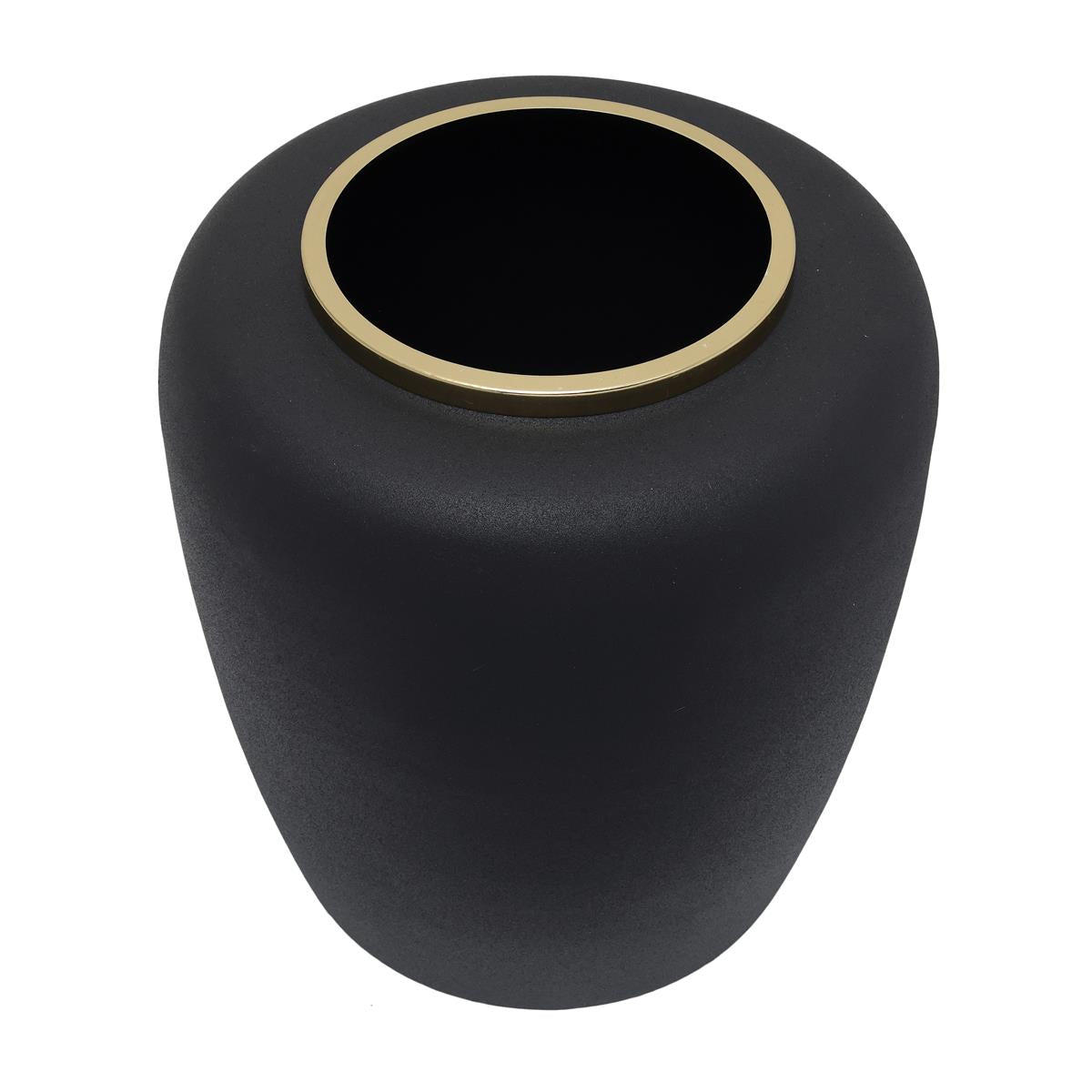 kayoom-vase-art-deco-2025-handgearbeitete-vase-aus-eisen-schwarz-matt-mit-metall image 5