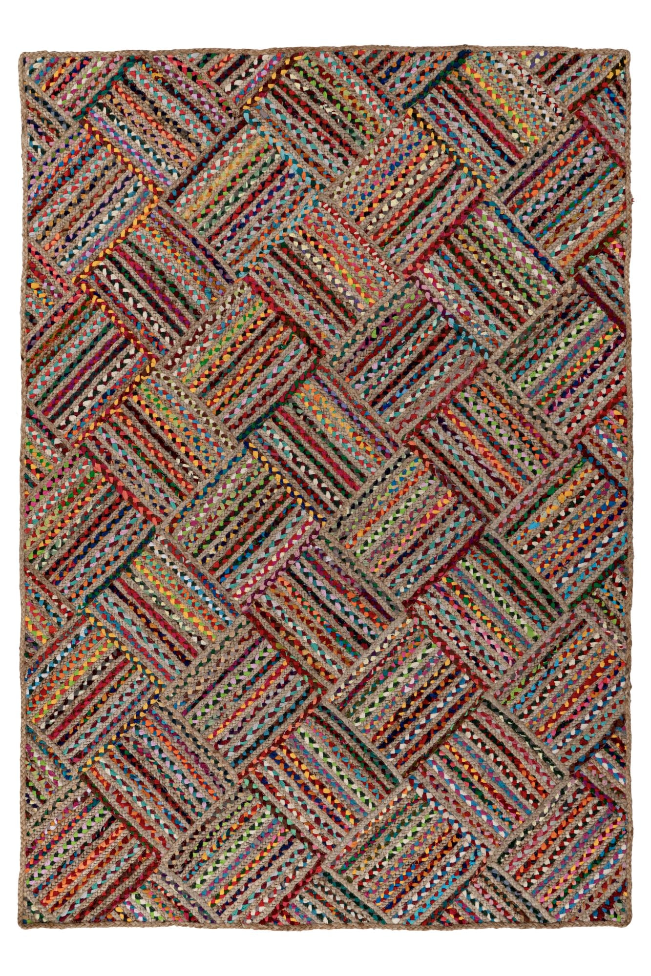 kayoom-tulum-355-multi-handgeknoteter-baumwollteppich-mit-buntem-design-6-mm-kur image 6