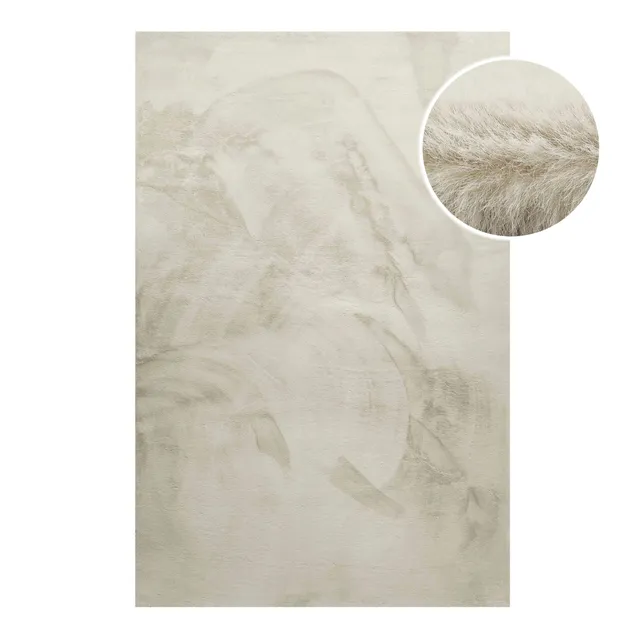 weconhome-basics-anna-kunstfell-teppich-creme-beige-flauschiger-hochflor-aus-100 image 1