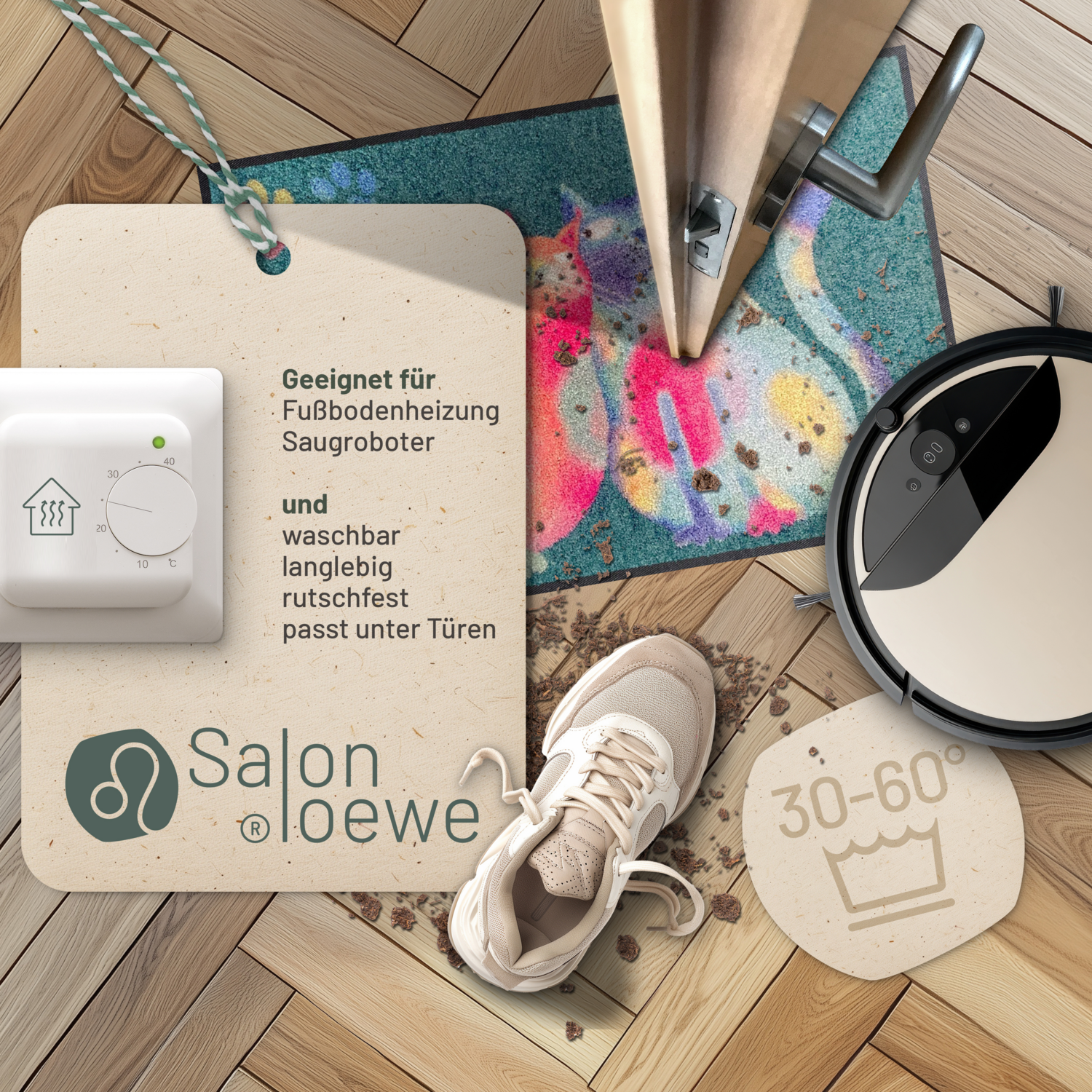 salonloewe-rainbow-cats-eingangsmatte-50-x-75-cm image 3