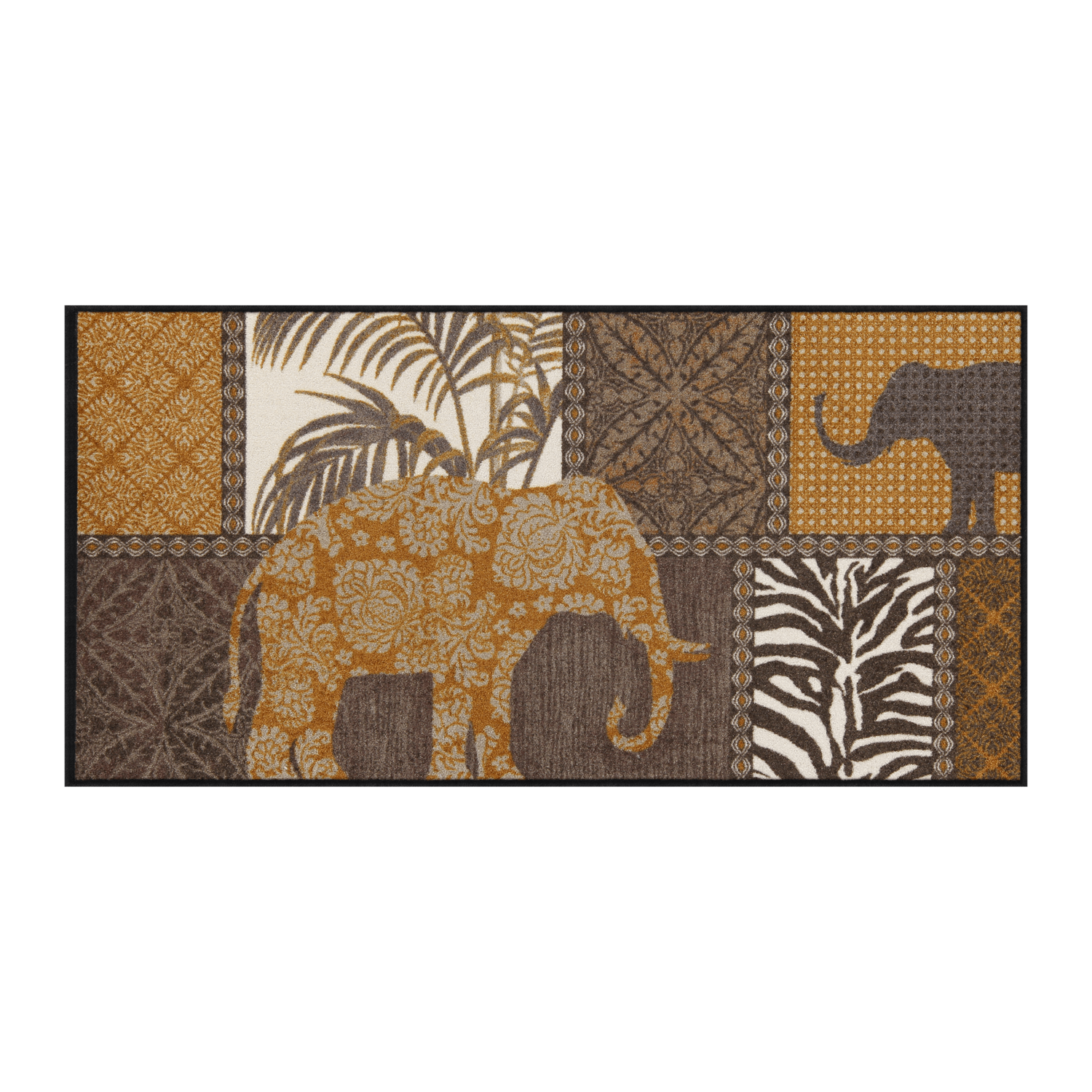 salonloewe-marula-brown-l-ufer-75-x-150-cm-exotische-elefanten-fu-matte-aus-poly image 1