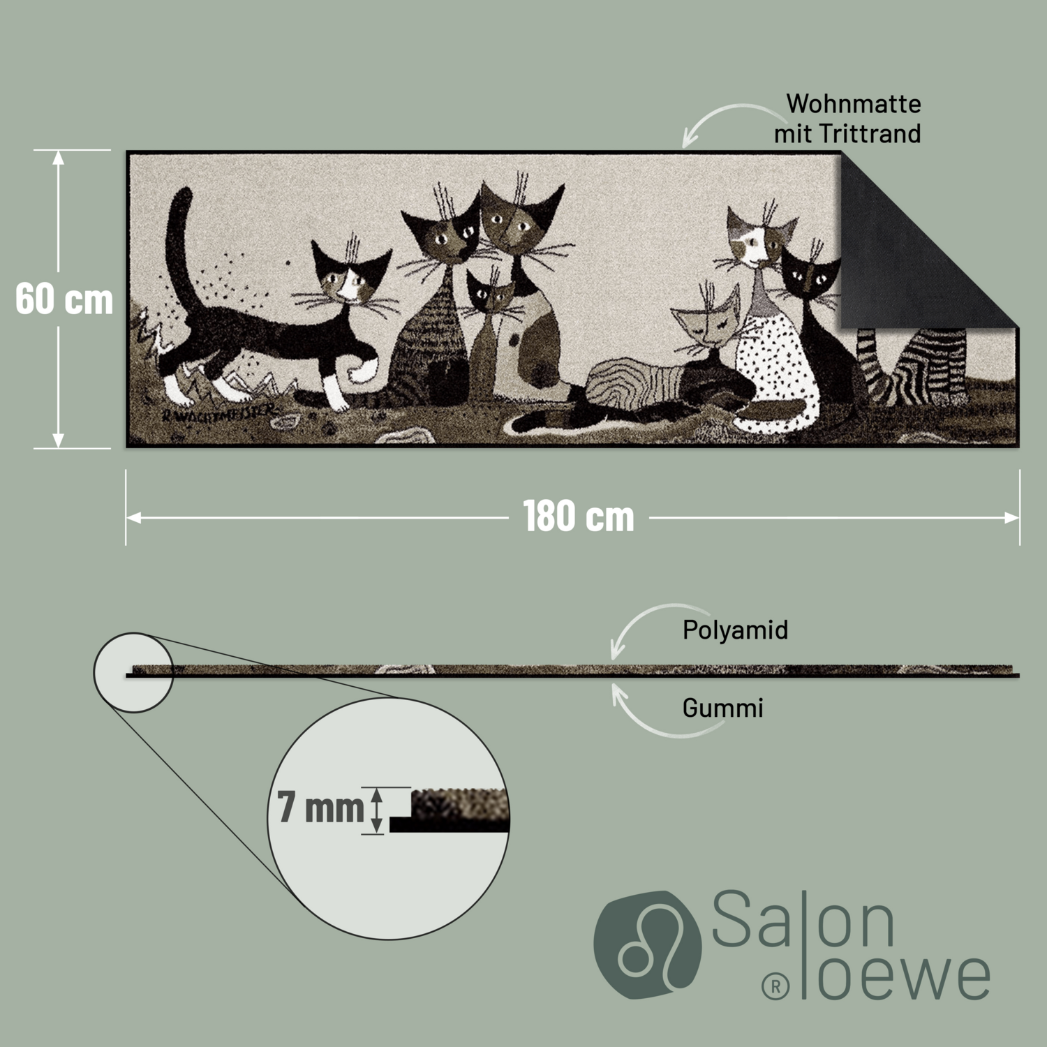 salonloewe-serafino-friends-teppich-60-x-180-cm-l-ufer-mit-katzenmotiv-waschbar- image 4