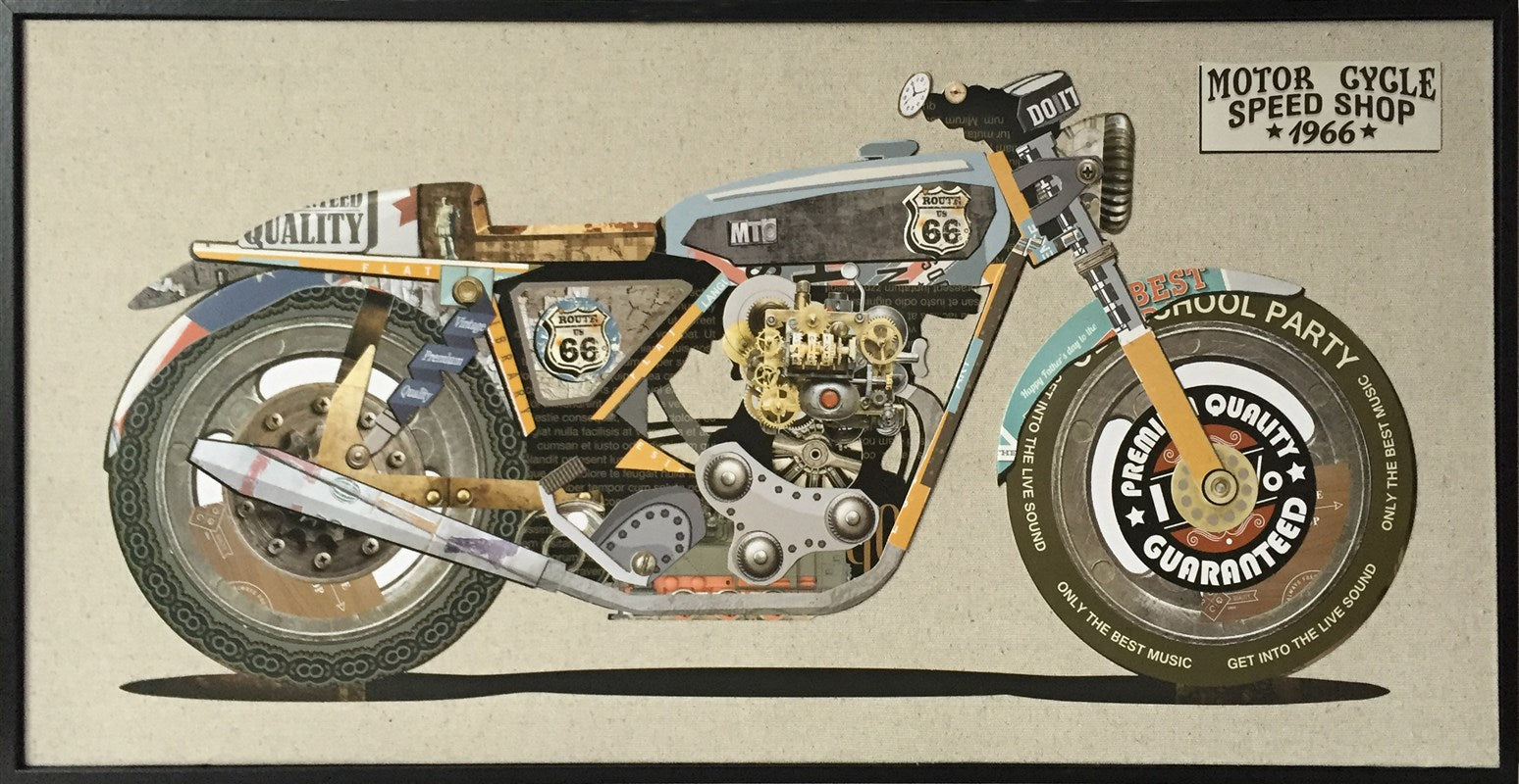 kayoom-papier-wandbild-motorrad-ii-82cm-x-42cm-vintage-pop-art-collage-mit-schwa image 1