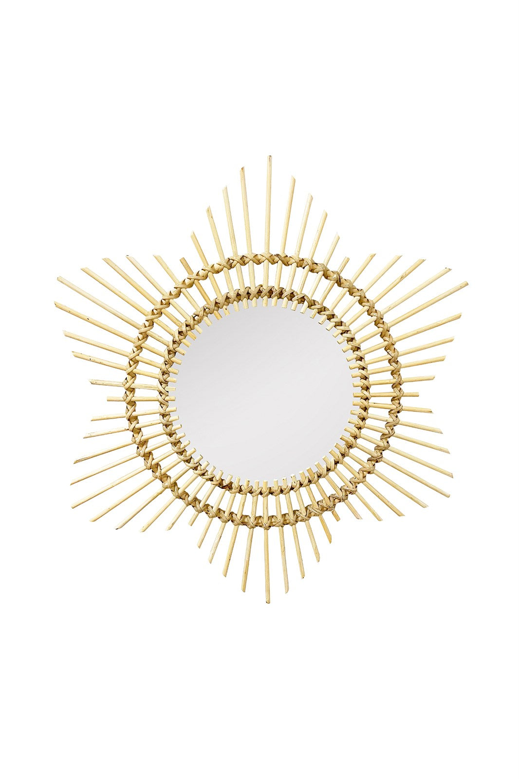 kayoom-rattan-spiegel-aina-425-runder-wandspiegel-mit-rattanrahmen image 1