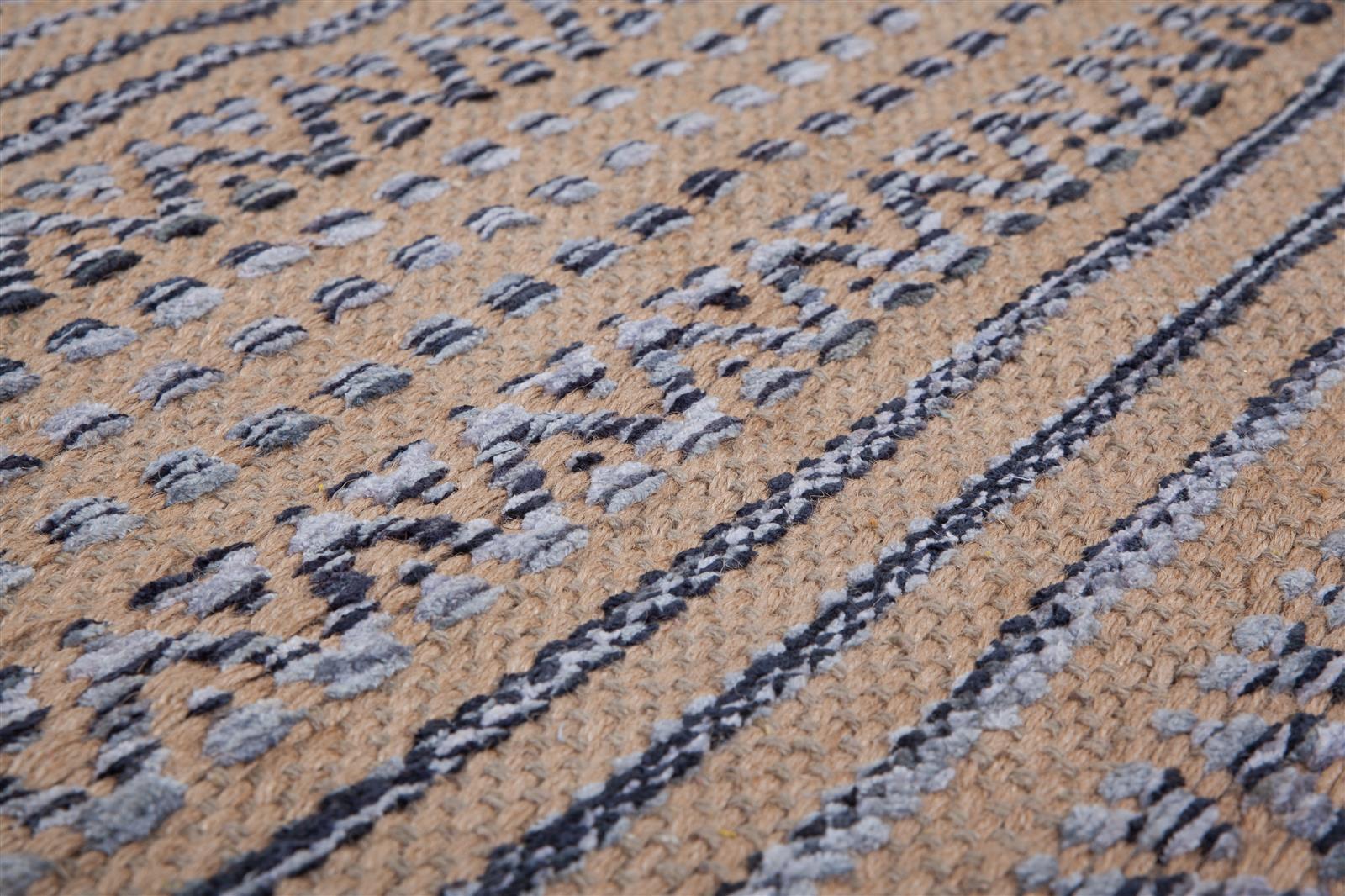 kayoom-sienna-710-geflochtener-teppich-flachflor-baumwolle-jute image 3