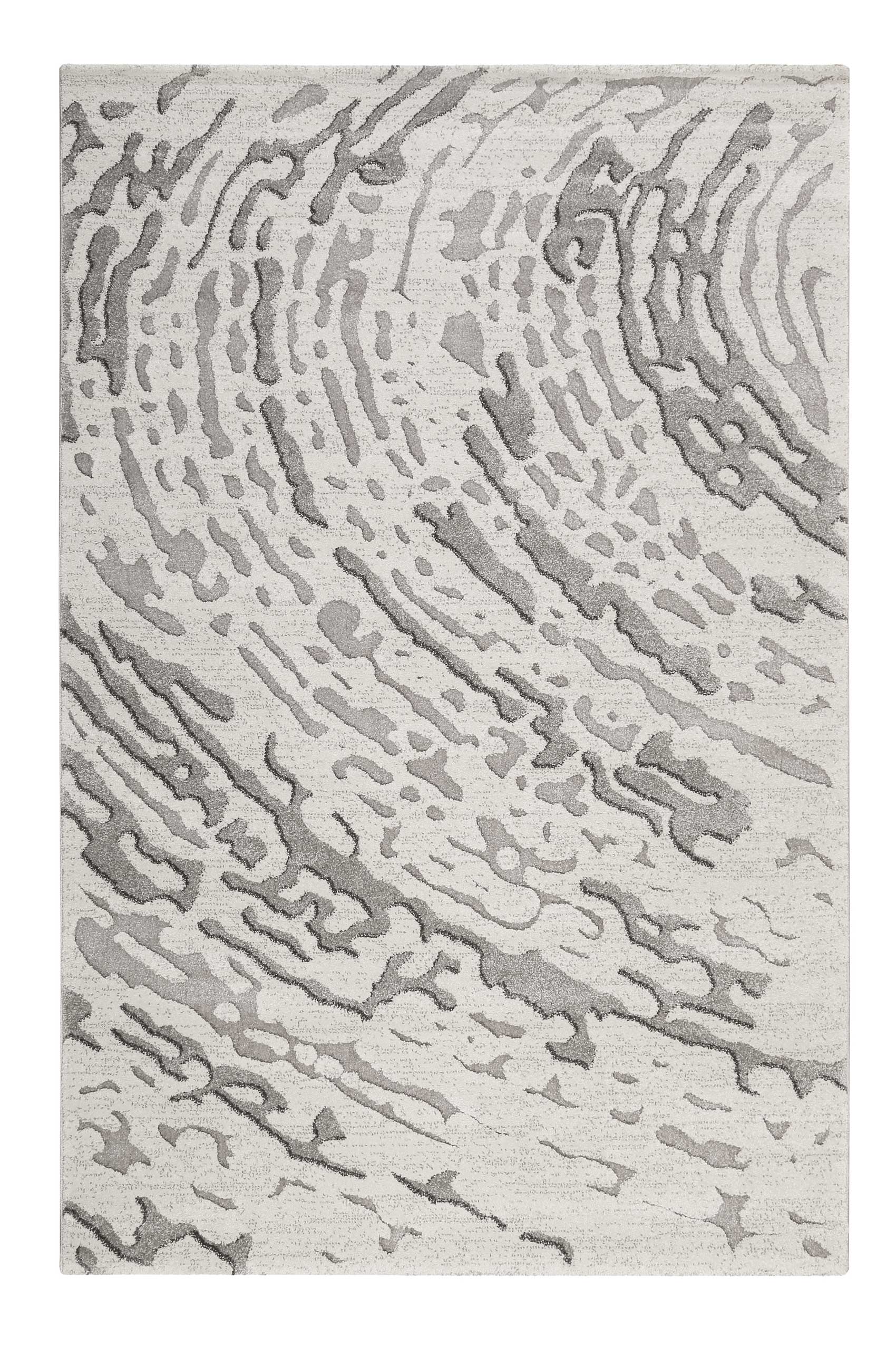 weconhome-kurzflor-teppich-forest-grau-silber-baumring-relief image 1