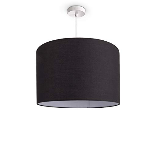paco-home-pendelleuchte-stoffschirm-e27-38-cm-schwarz-wei image 8