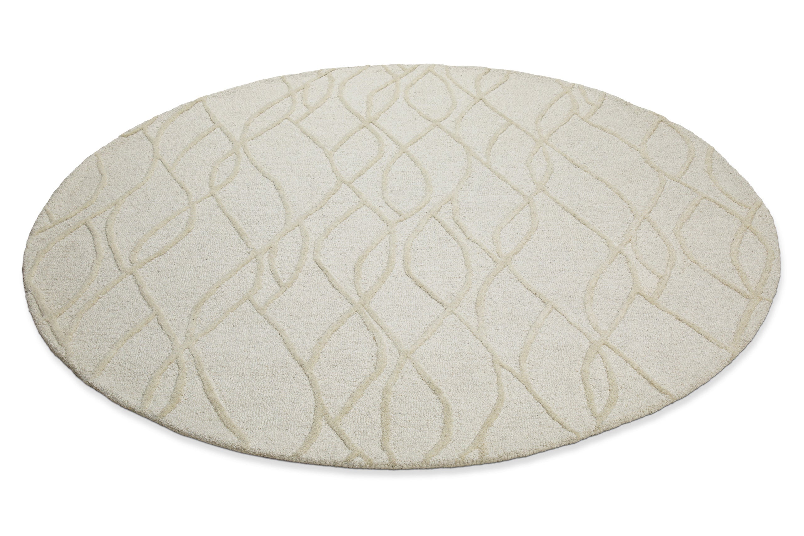 weconhome-hamptons-twentythree-kurzflor-teppich-rund-creme-wei-schurwolle image 3