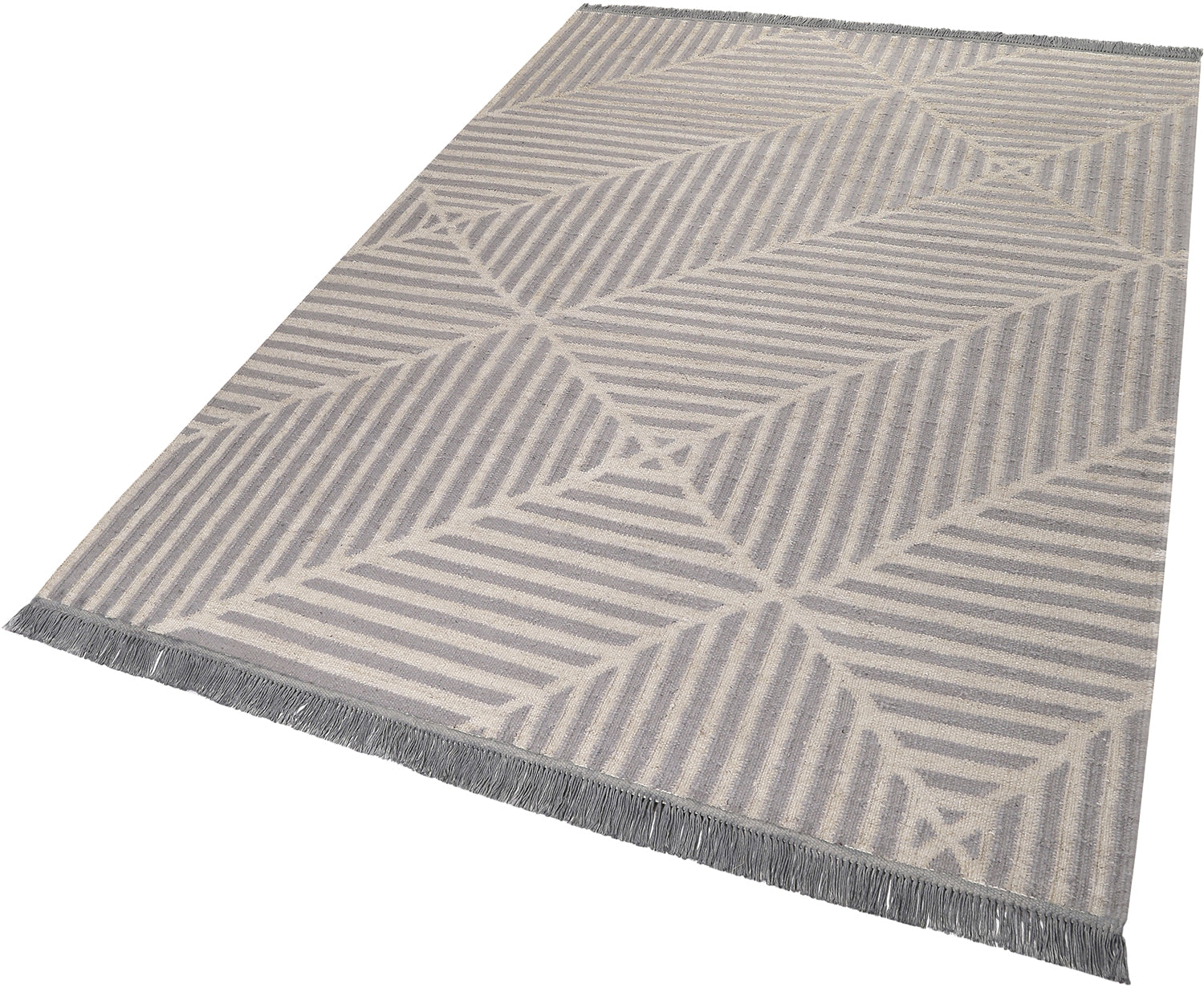 weconhome-kelim-teppich-irregular-fields-grau-blau-handgewebt-aus-naturfaser image 2