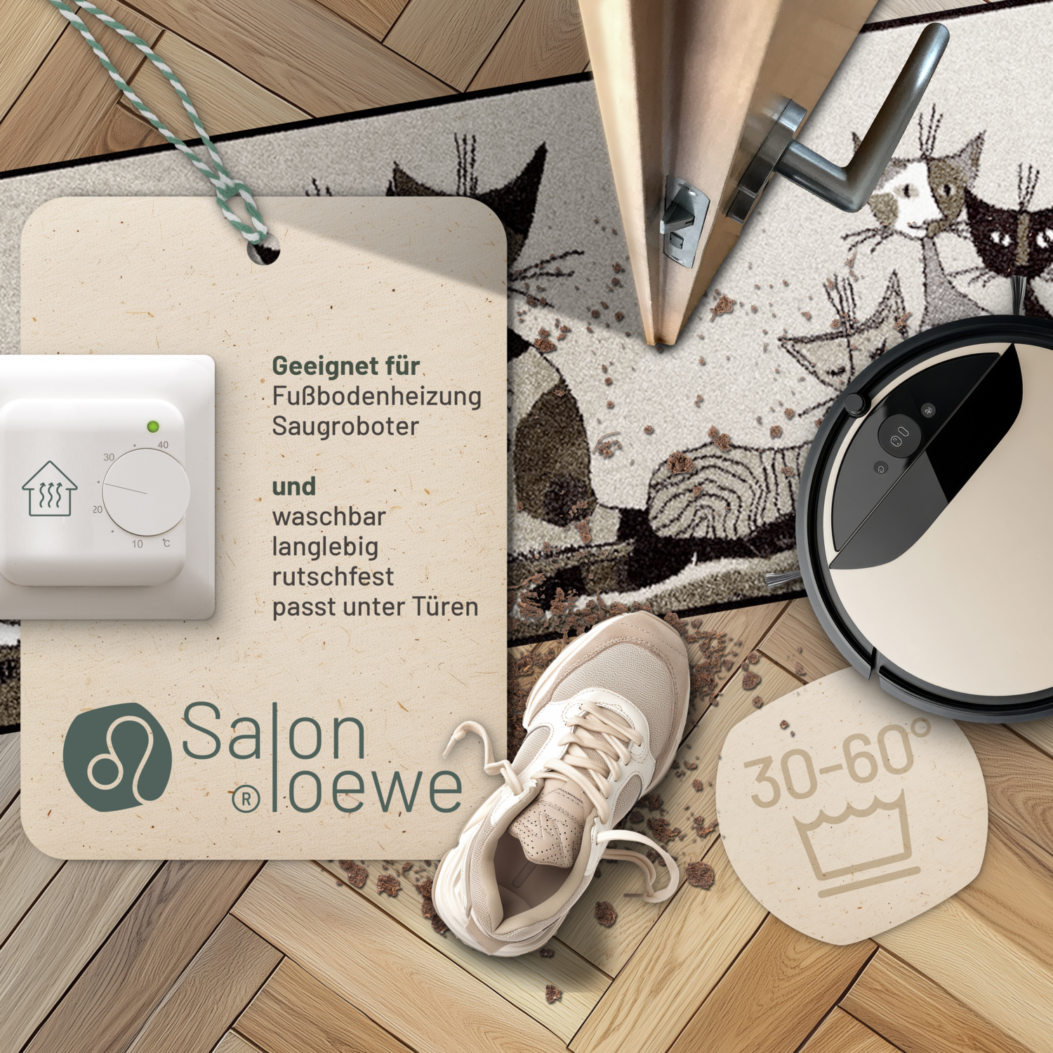 salonloewe-serafino-friends-teppich-60-x-180-cm-l-ufer-mit-katzenmotiv-waschbar- image 3