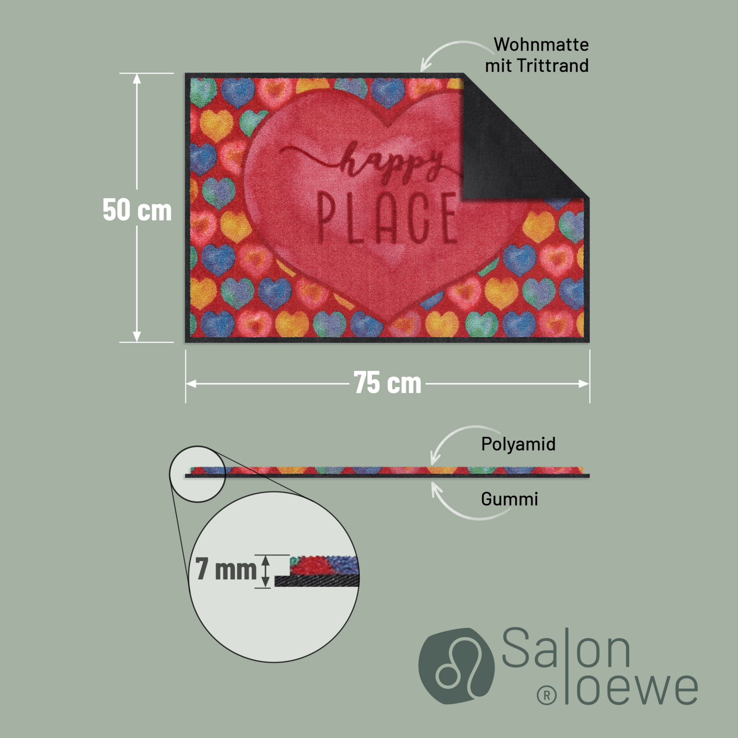 salonloewe-happy-place-heart-eingangsmatte-50-x-75-cm-herz-design-waschbar image 4