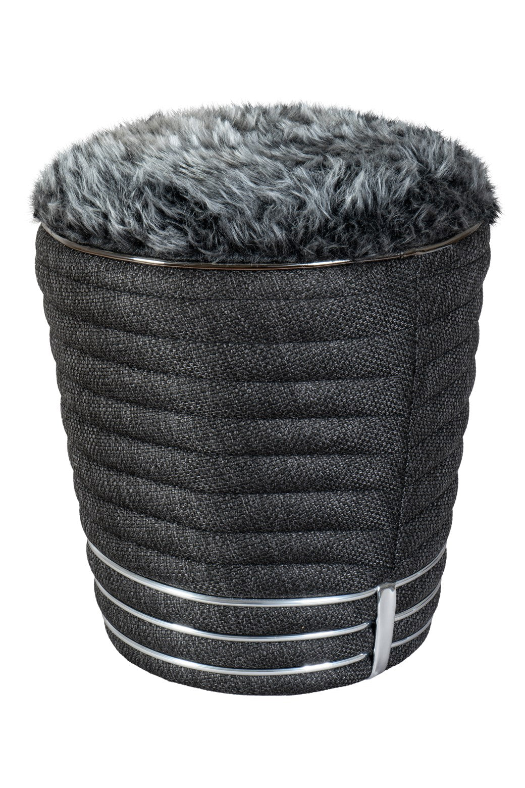 kayoom-hocker-doric-345-stilvoller-pouf-mit-konischem-fu-und-steppung-verschiede image 1