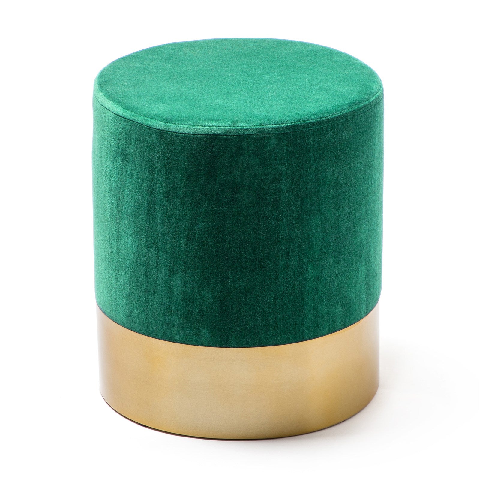 kayoom-pepino-110-pouf-runder-sitzpouf-mit-samtbezug-mdf-korpus-und-metallfu image 1