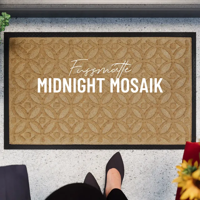 weconhome-midnight-mosaic-fu-matte-honig-beige-recycelt image 1