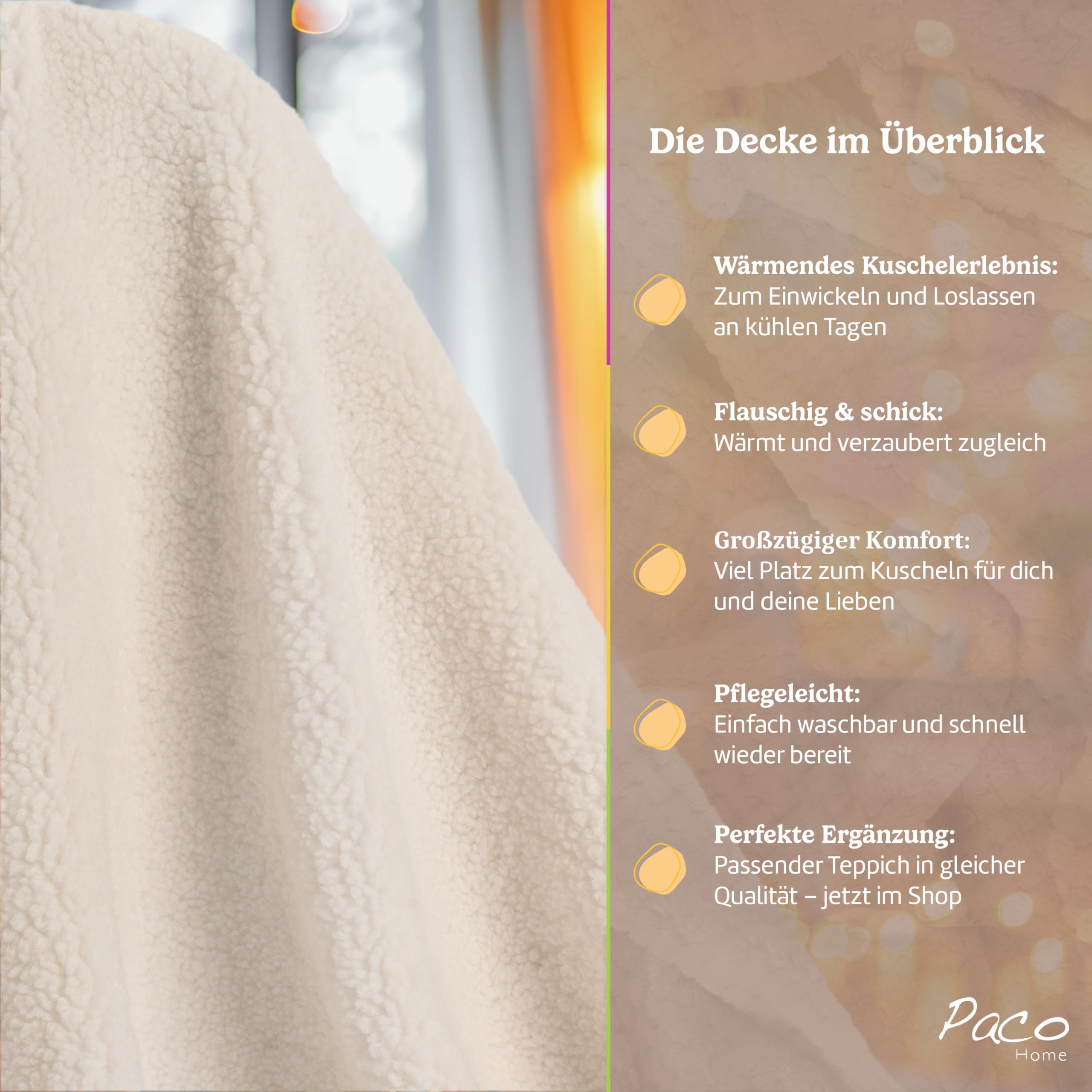 paco-home-kuscheldecke-teddy-150x200-cm-creme-waschbar image 4