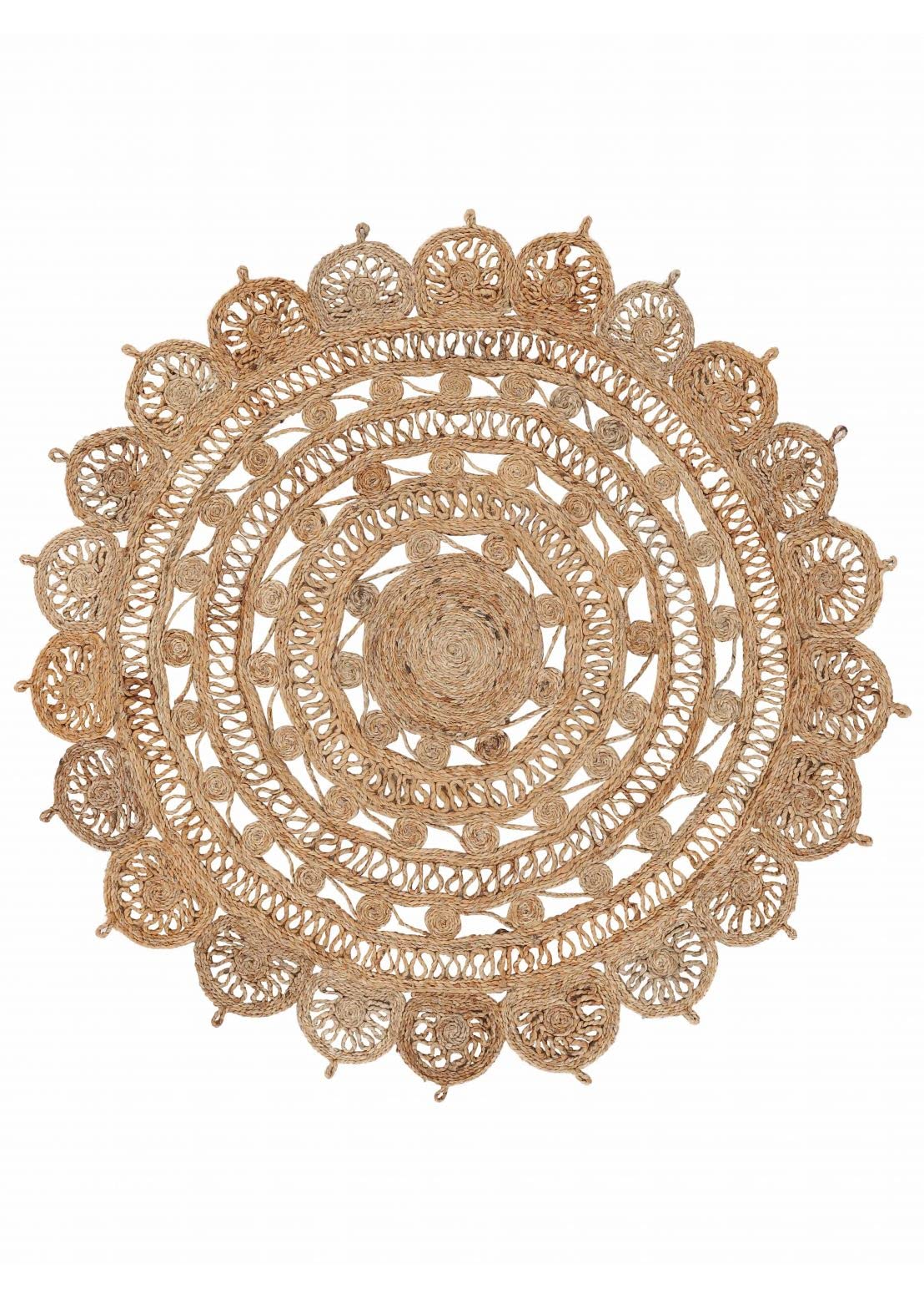 carpetfine-cate-juteteppich-rund-120-cm-natur-boho image 1