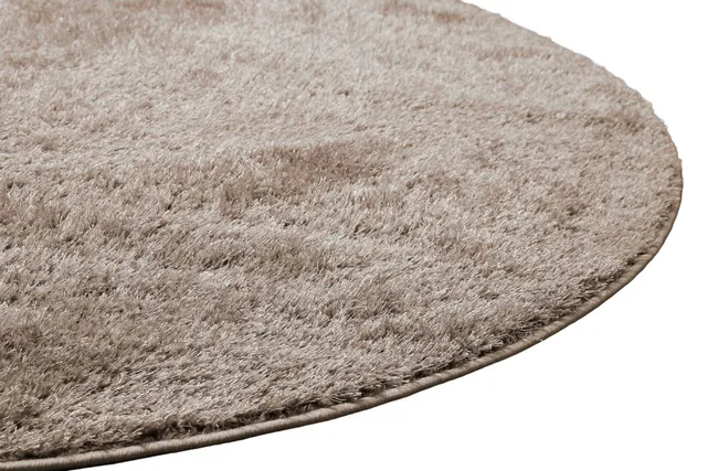 weconhome-basics-hochflorteppich-fanny-rund-beige-sand-gewebt-antirutsch-maschin image 1