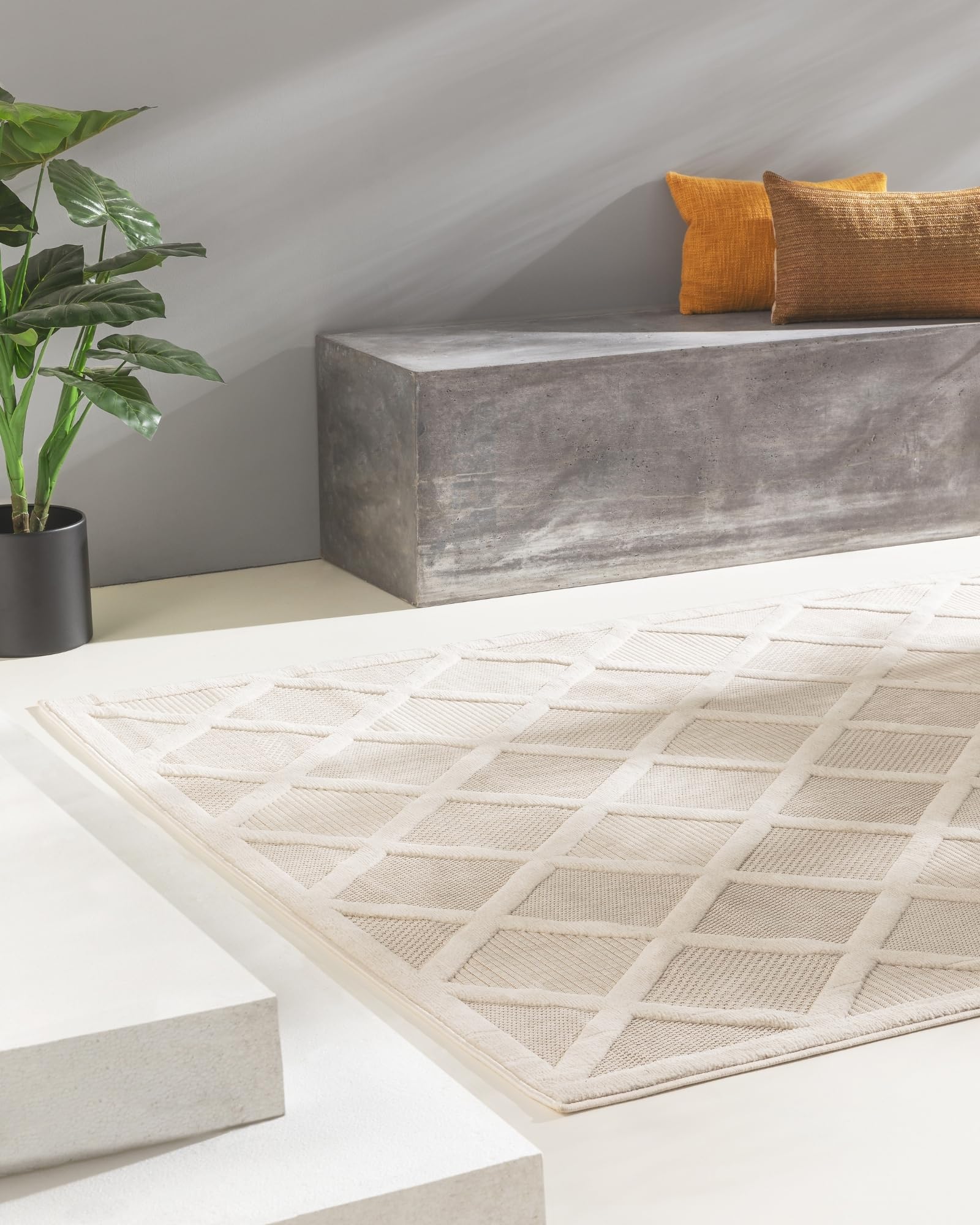benuta-nest-in-outdoor-teppich-bonte-creme-160x230-cm-geometrisches-boho-design- image 1