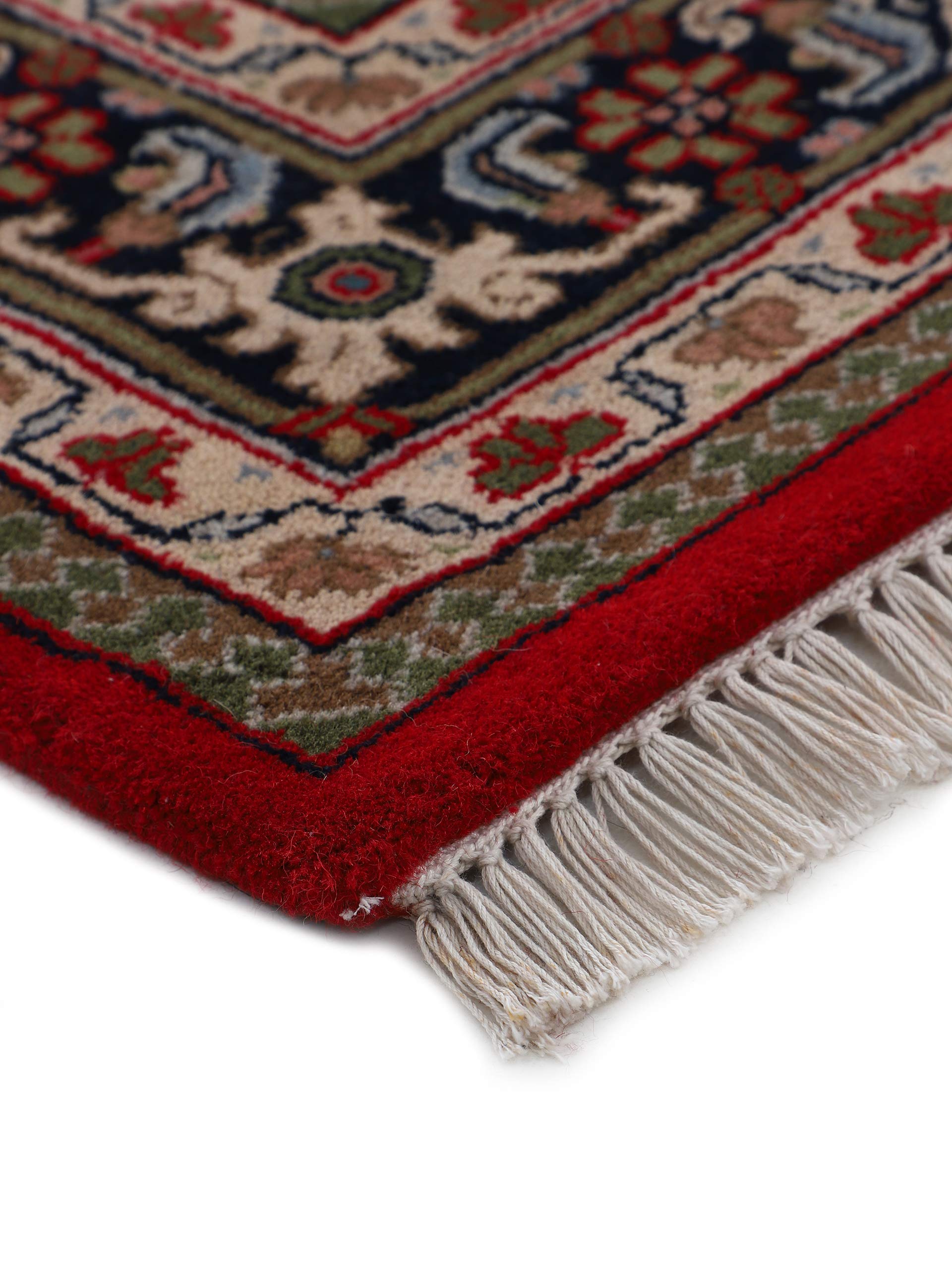 carpetine-herati-teppich-rot-70x140-cm-handgekn-pft-wolle-baumwolle-f-r-fu-boden image 5
