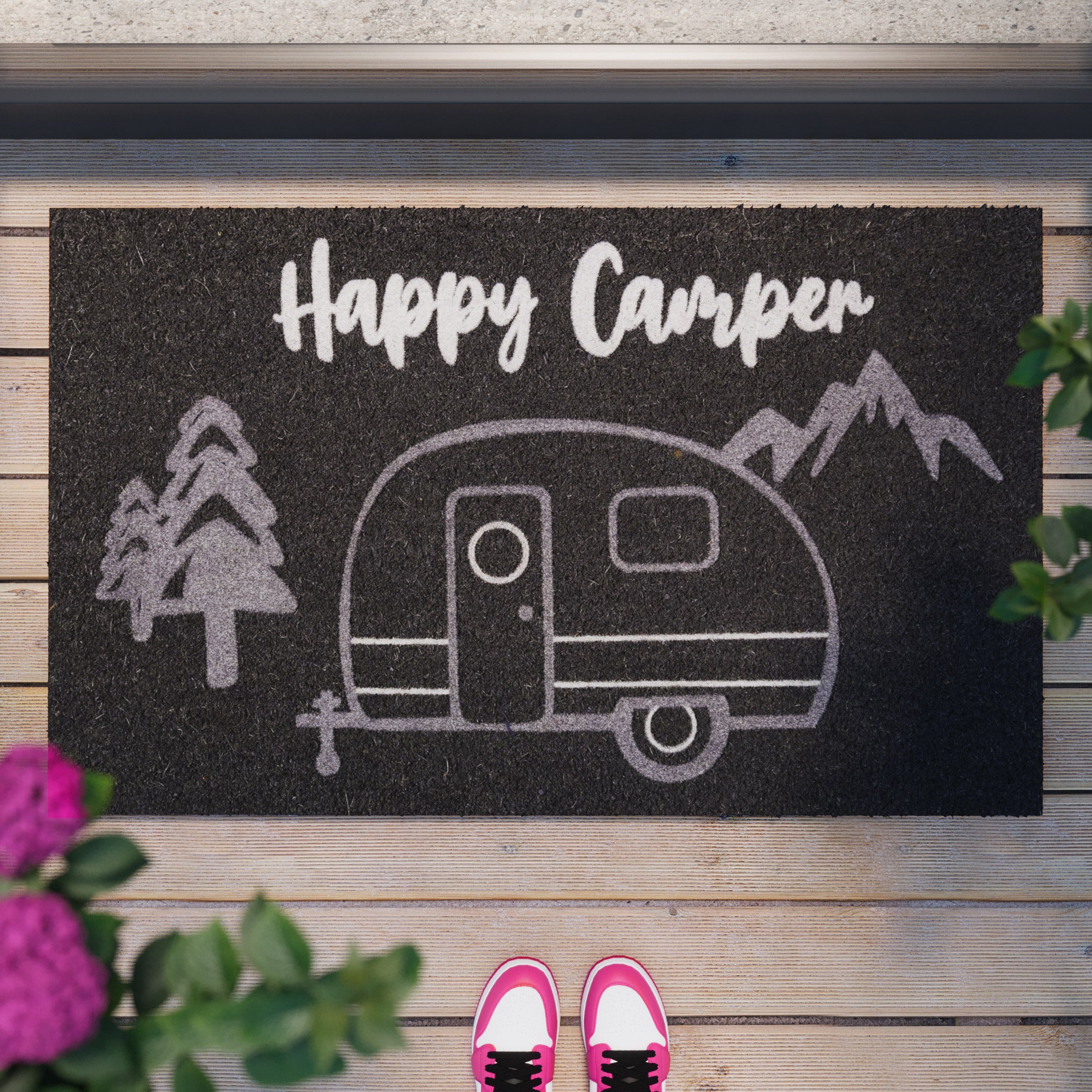 weconhome-kokos-fu-matte-happy-camper-anthrazit-grau image 1