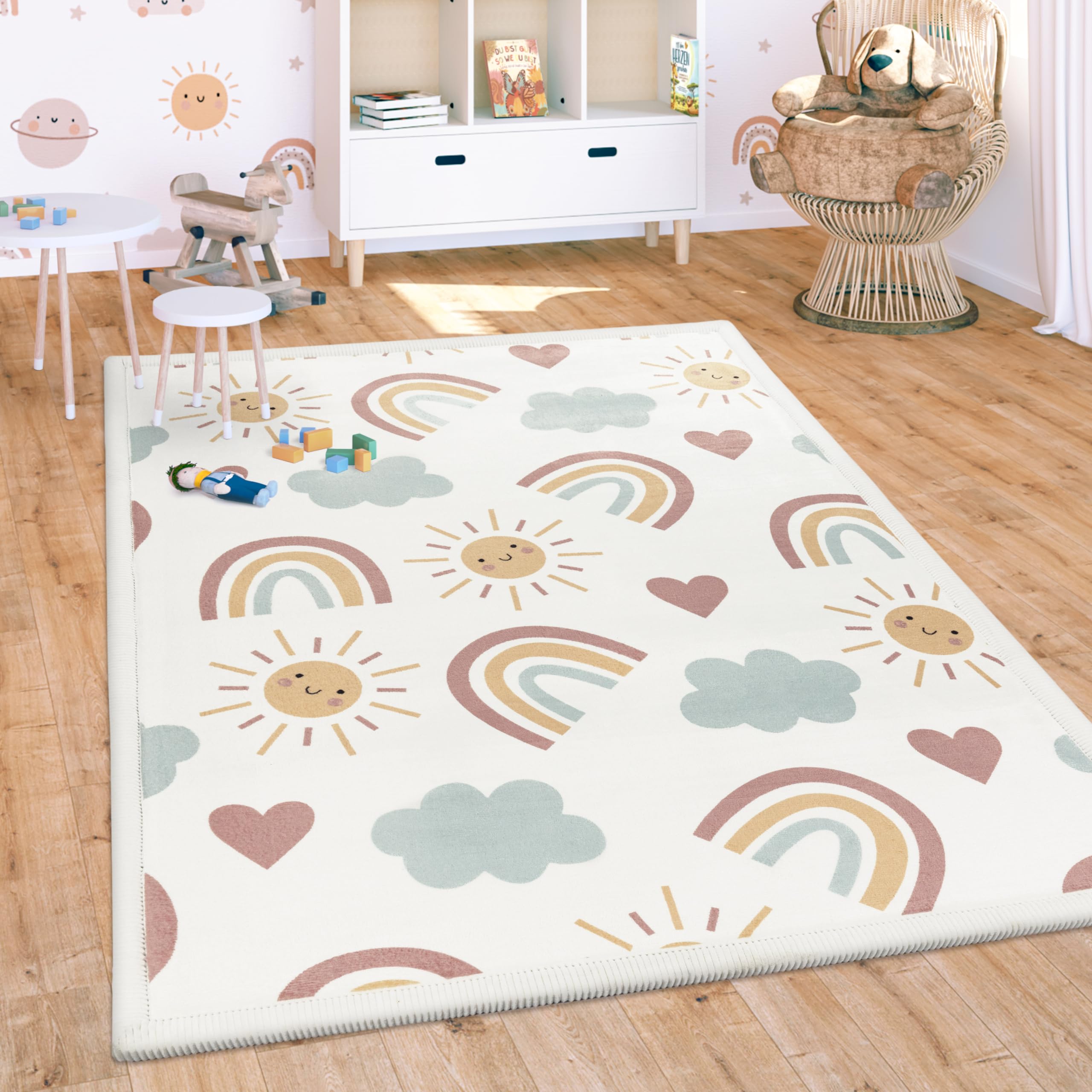 paco-home-teppich-kinderzimmer-krabbeldecke-waschbar-80x150-cm-bunt-regenbogen image 6