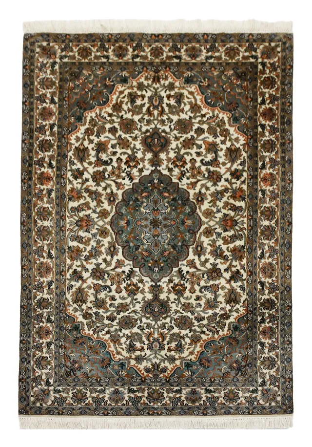 kayoom-kashan-12317-multi-handgewebter-orient-teppich-96x153-cm image 1