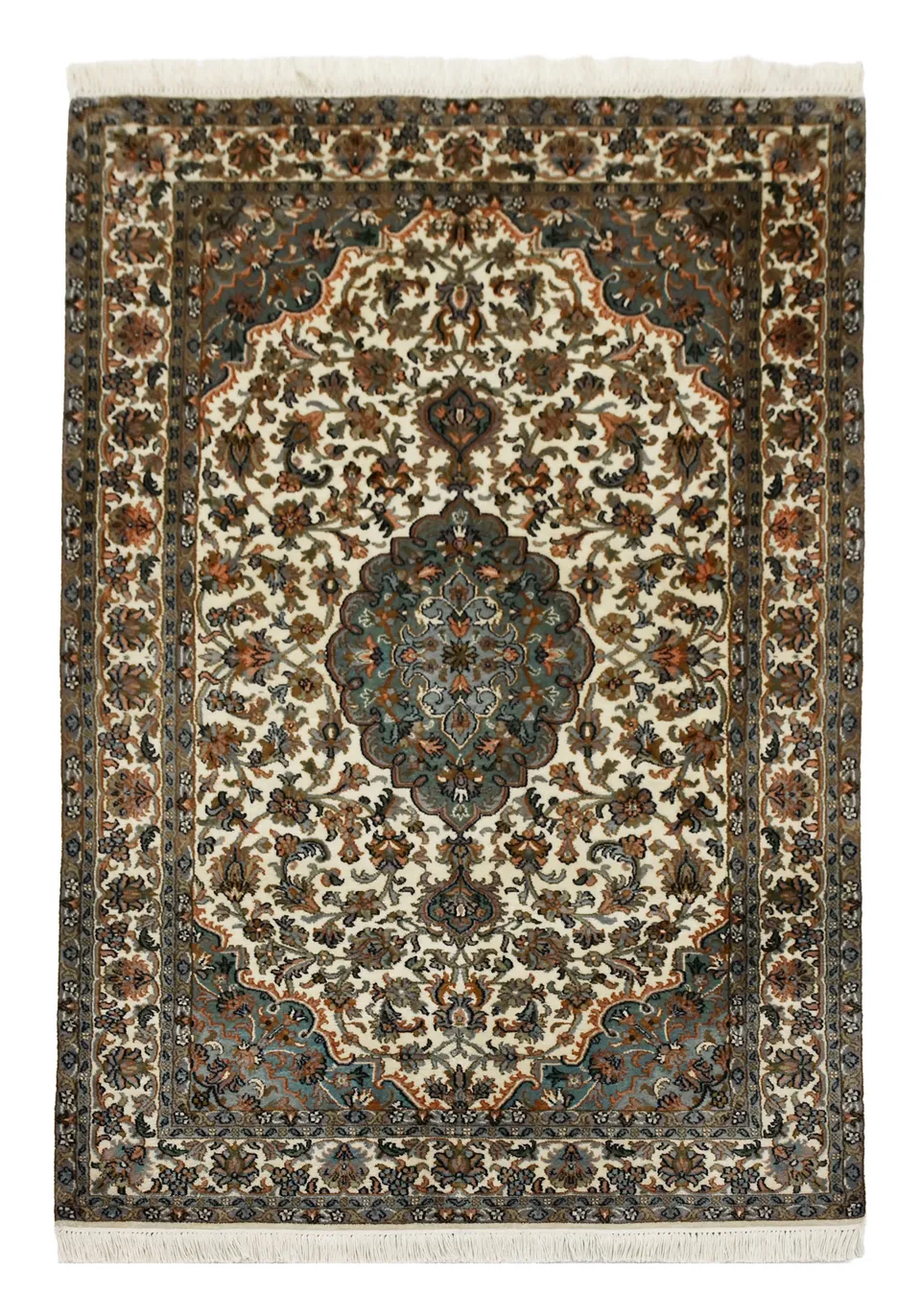 kayoom-kashan-12317-multi-handgewebter-orient-teppich-96x153-cm image 1
