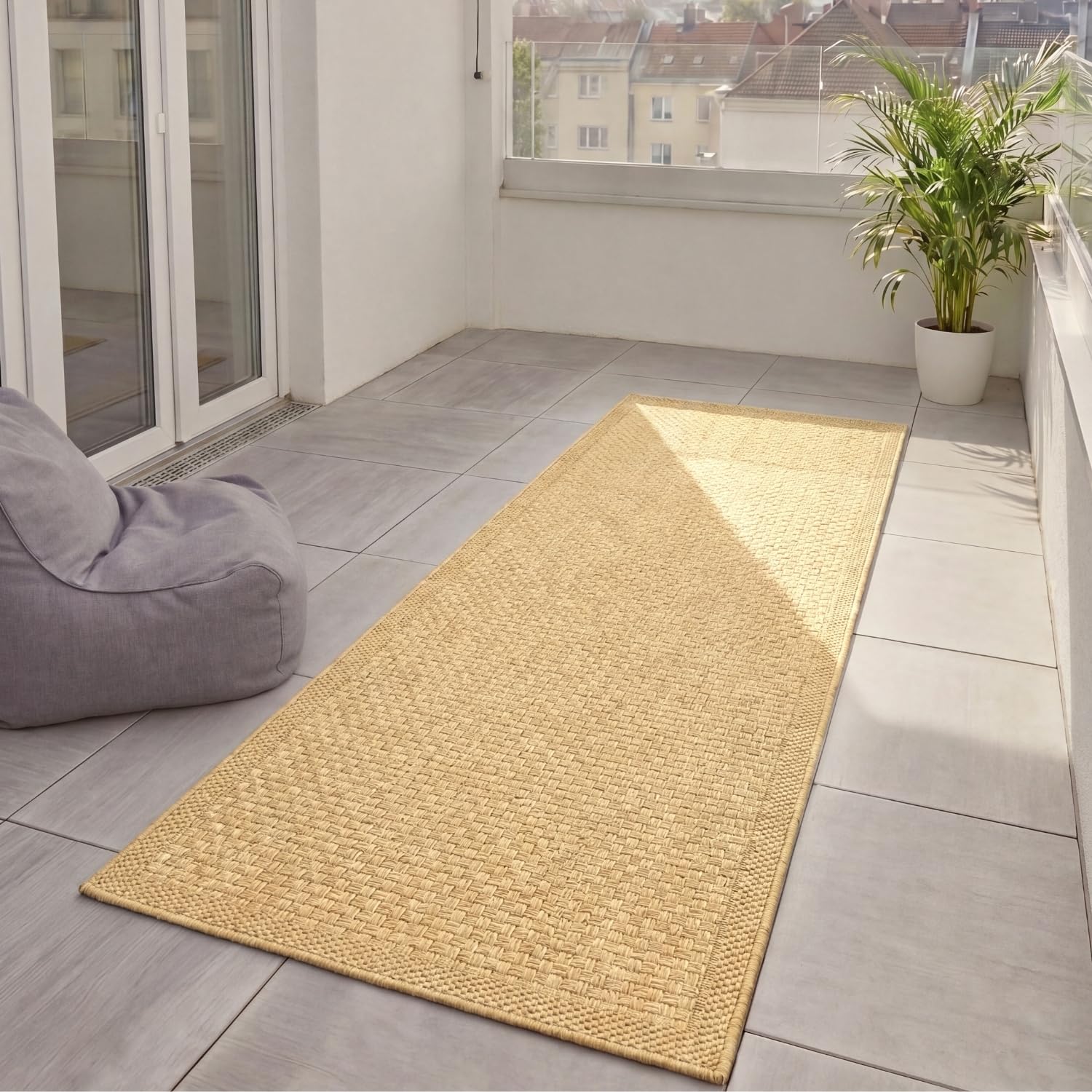 benuta-basic-in-outdoor-teppich-iowa-beige-80x250-cm-jute-look image 1