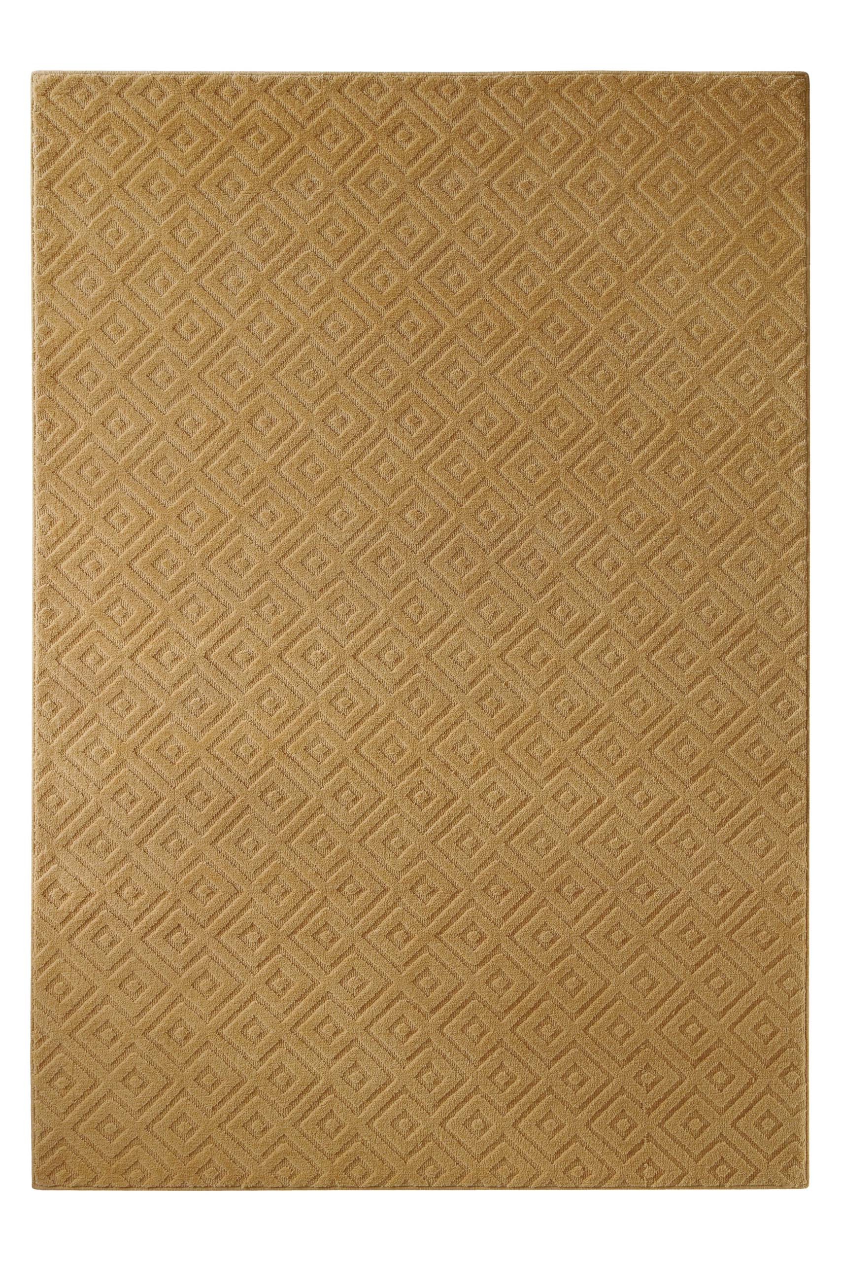 weconhome-kurzflor-teppich-castello-two-karamell-schurwolle image 2