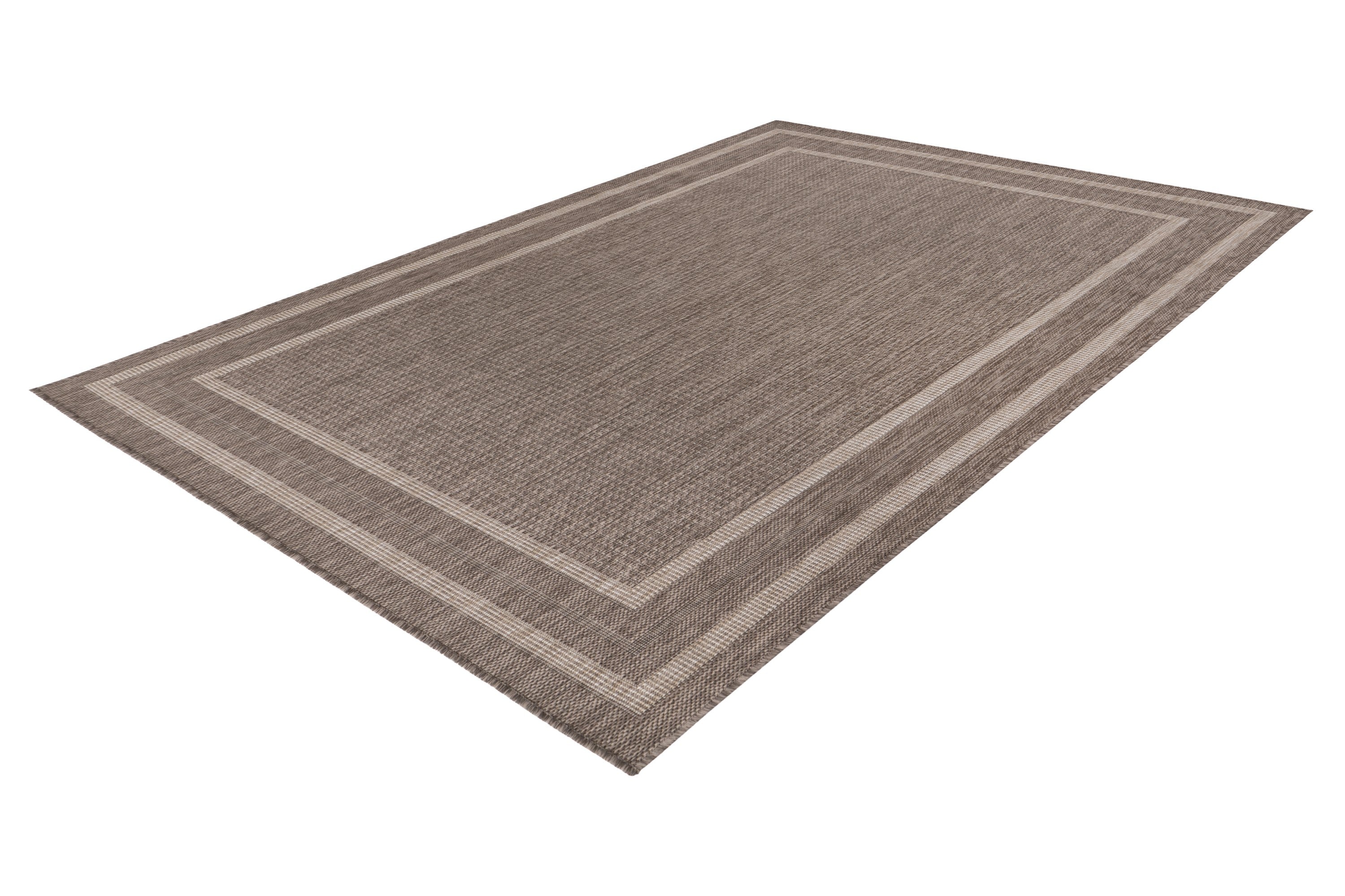kayoom-retreat-125-kurzflorteppich-5-mm-florh-he-polypropylen-taupe-pflegeleicht image 2
