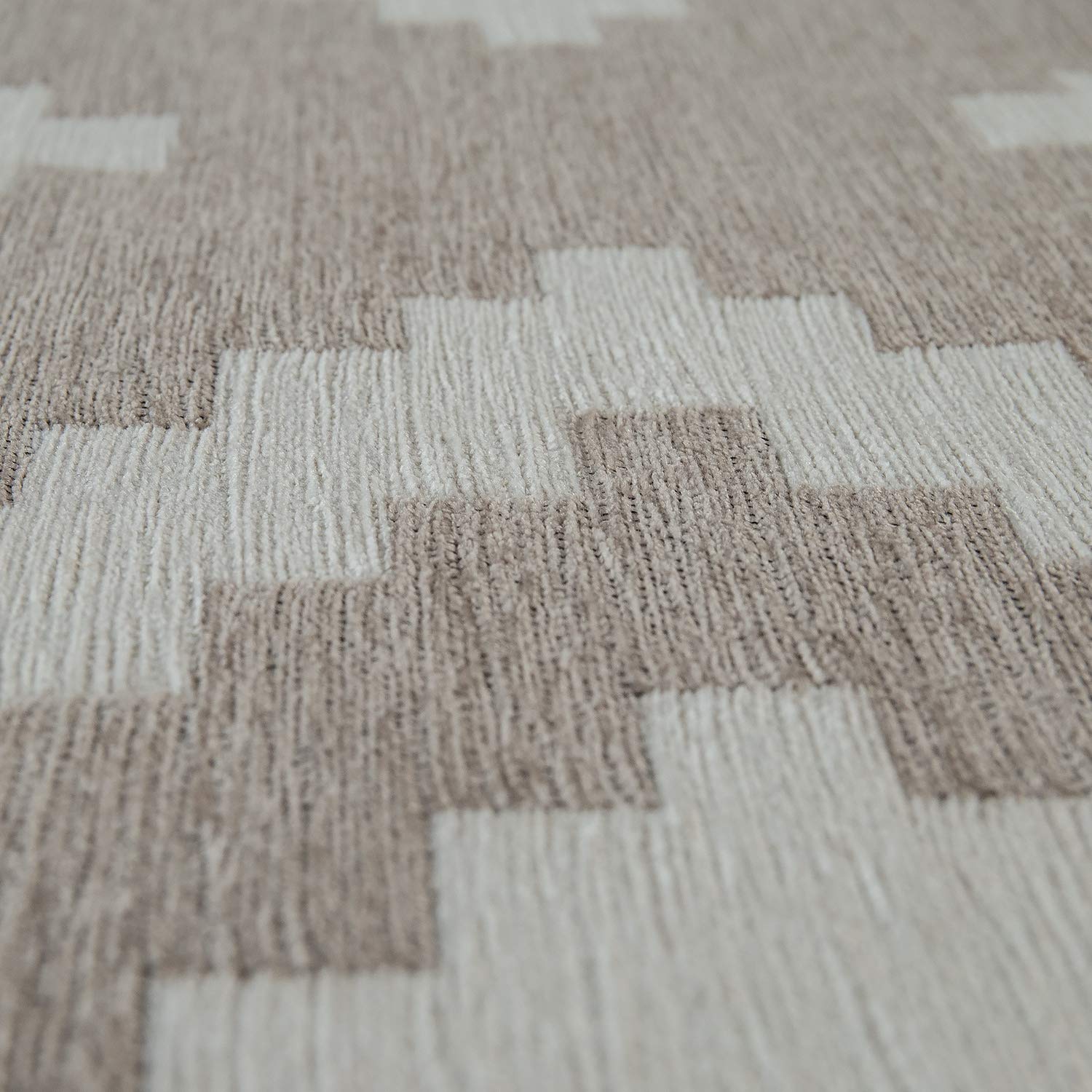 paco-home-wohnzimmer-kurzflor-teppich-skandi-design-rauten-beige-wei-60x110-cm-w image 3