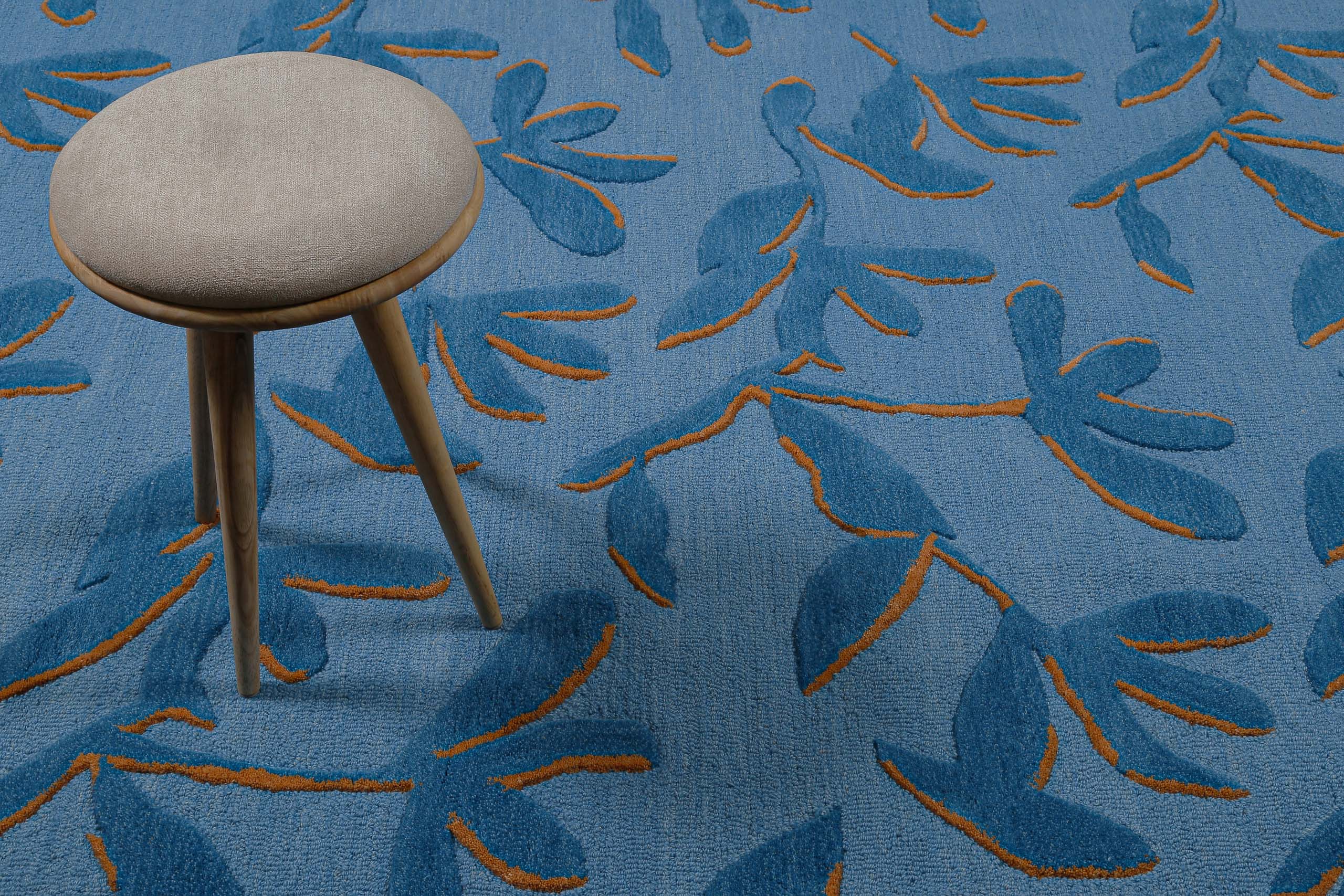 weconhome-summers-peak-kurzflor-teppich-schurwolle-blau-multi-floral image 7