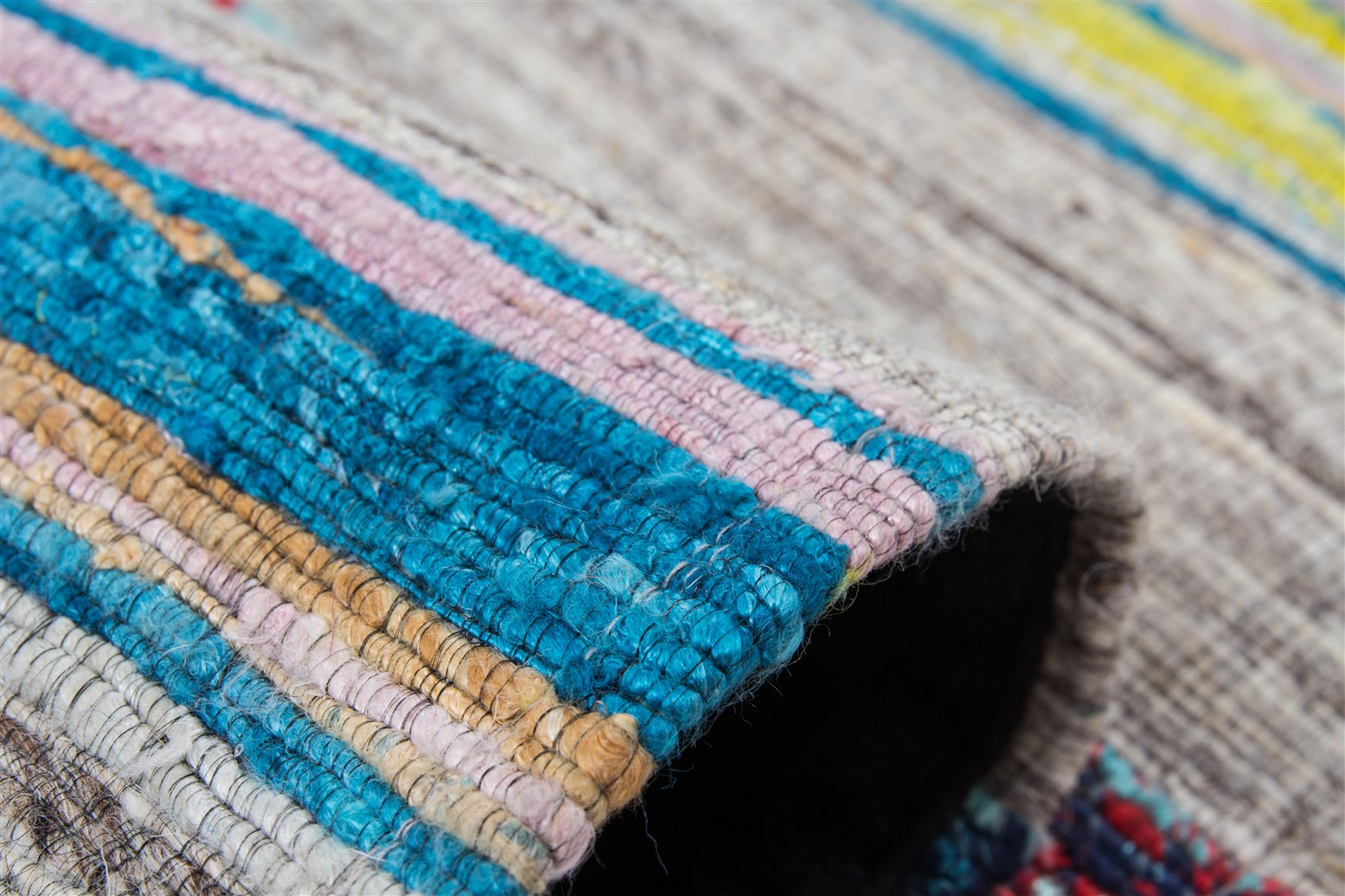 kayoom-duarte-210-handgewebter-kilim-teppich-aus-wolle-und-kunstseide-verschiede image 4