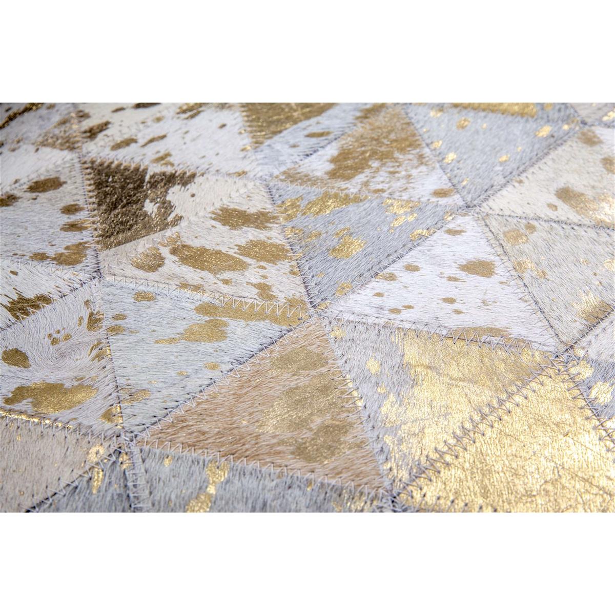 kayoom-rocket-410-lederteppich-patchwork-design-mit-metallic-applikationen image 5