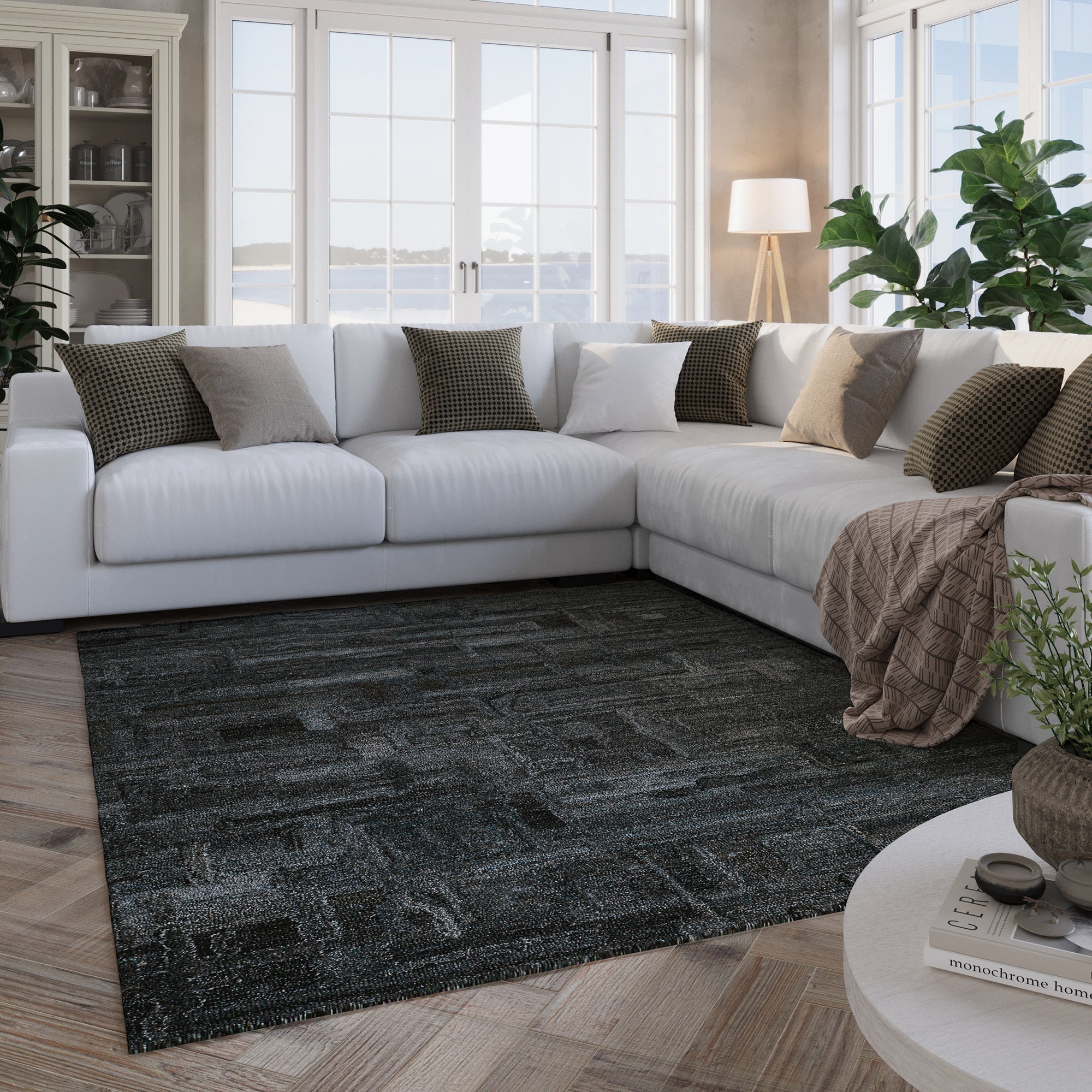 weconhome-hamptons-fortytwo-kurzflor-teppich-blau-grau-meliert image 8